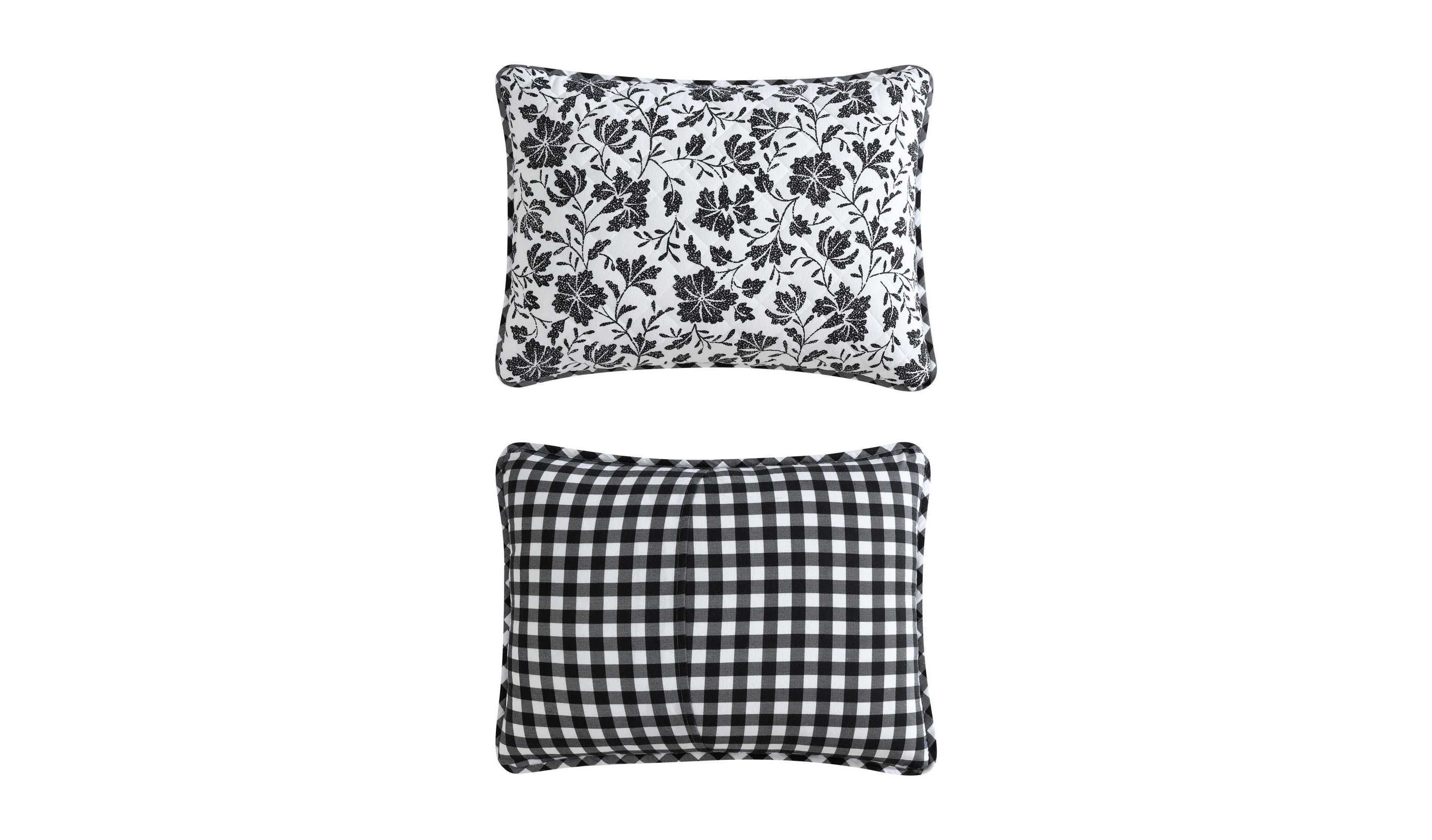 Woodblock Floral Cotton Quilt Set