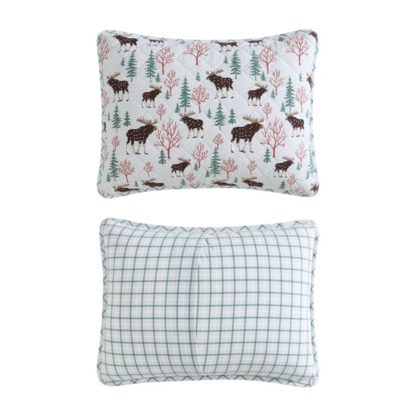 Mountain Moose Cotton Quilt Set