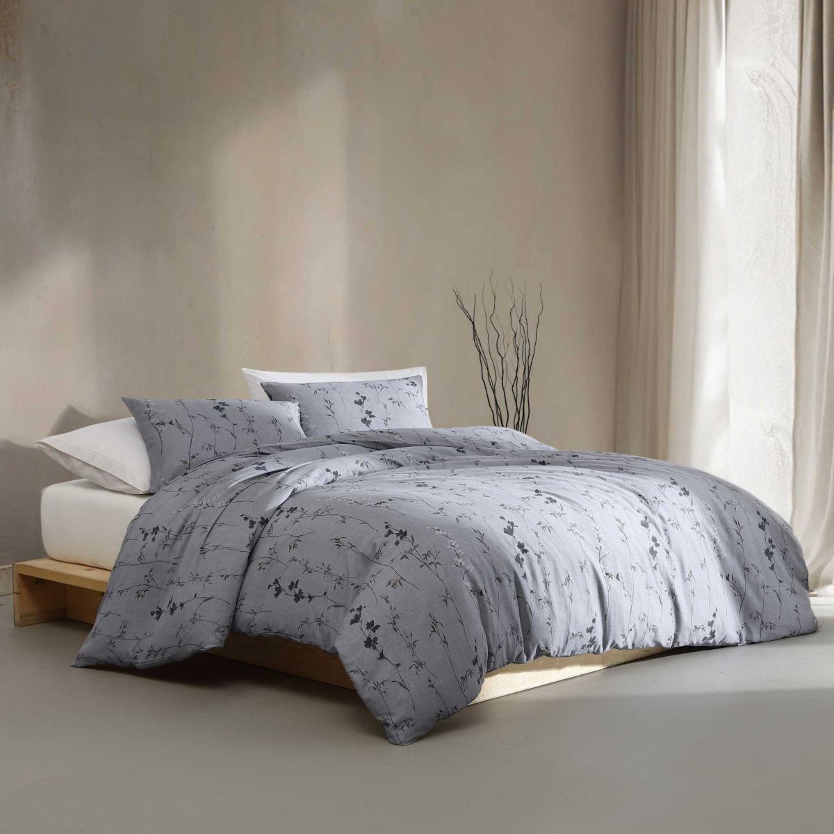 Wildflower Cotton Duvet Cover Set