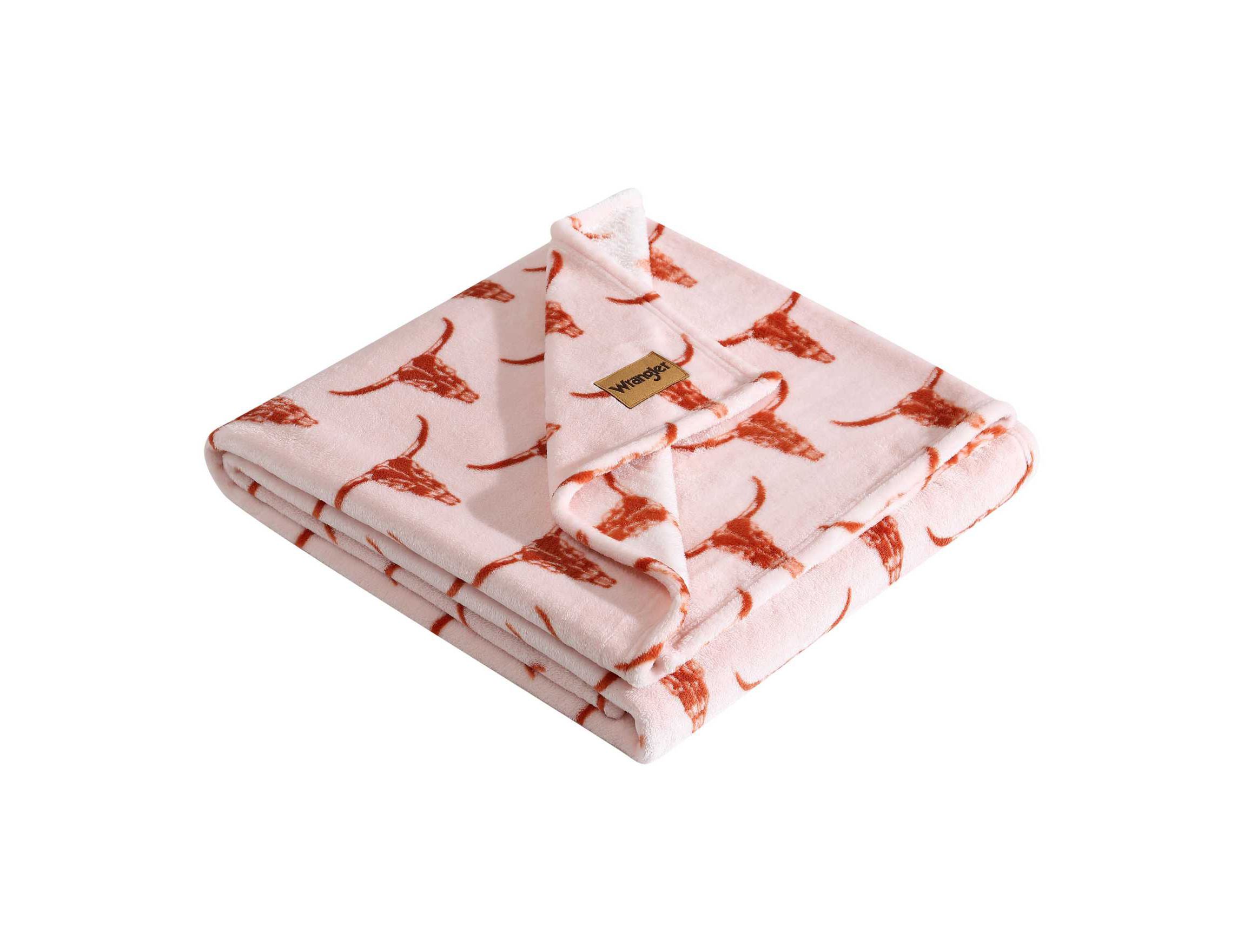 Steer Head Microfiber Throw Blanket