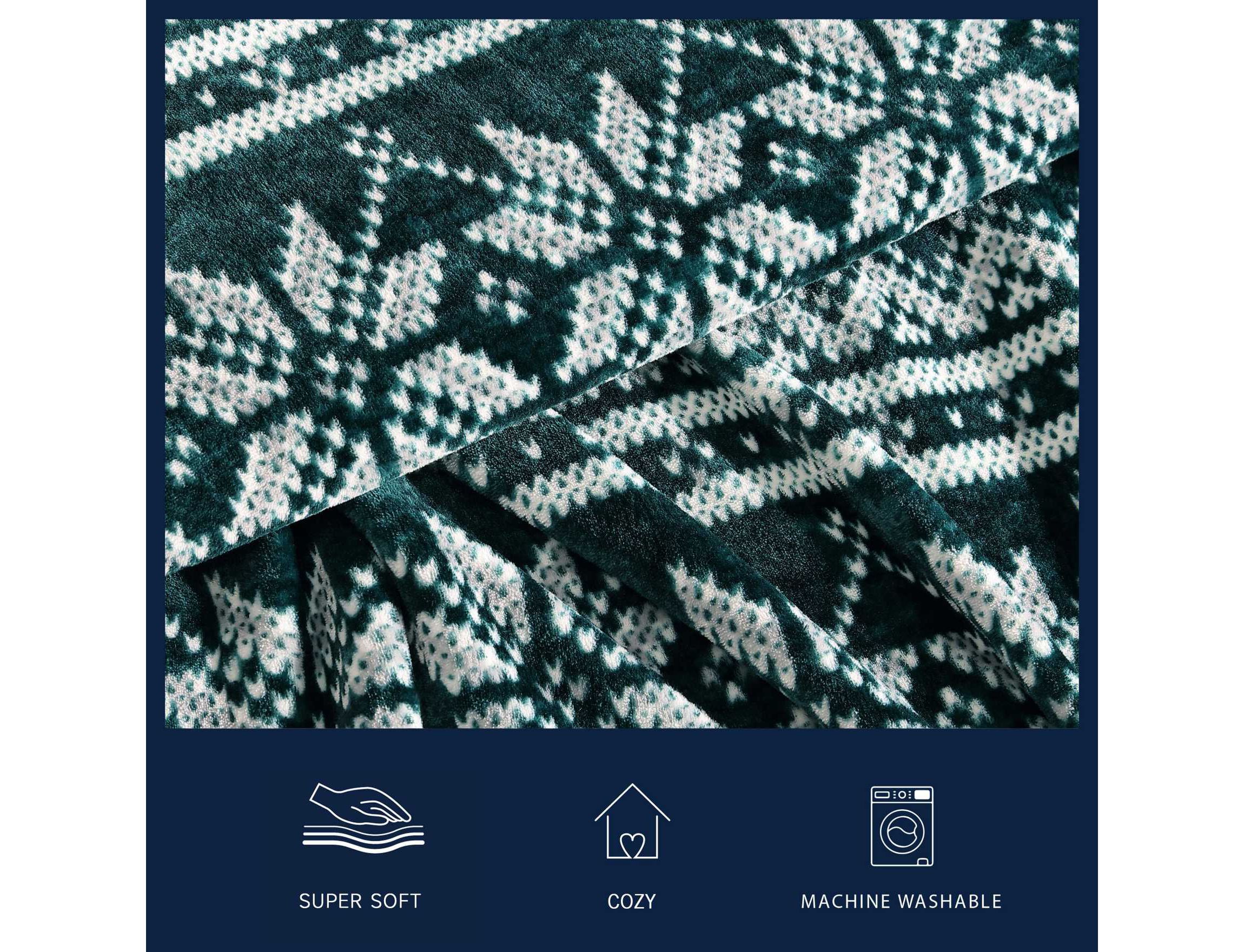 Fairisle Texture Microfiber Blanket