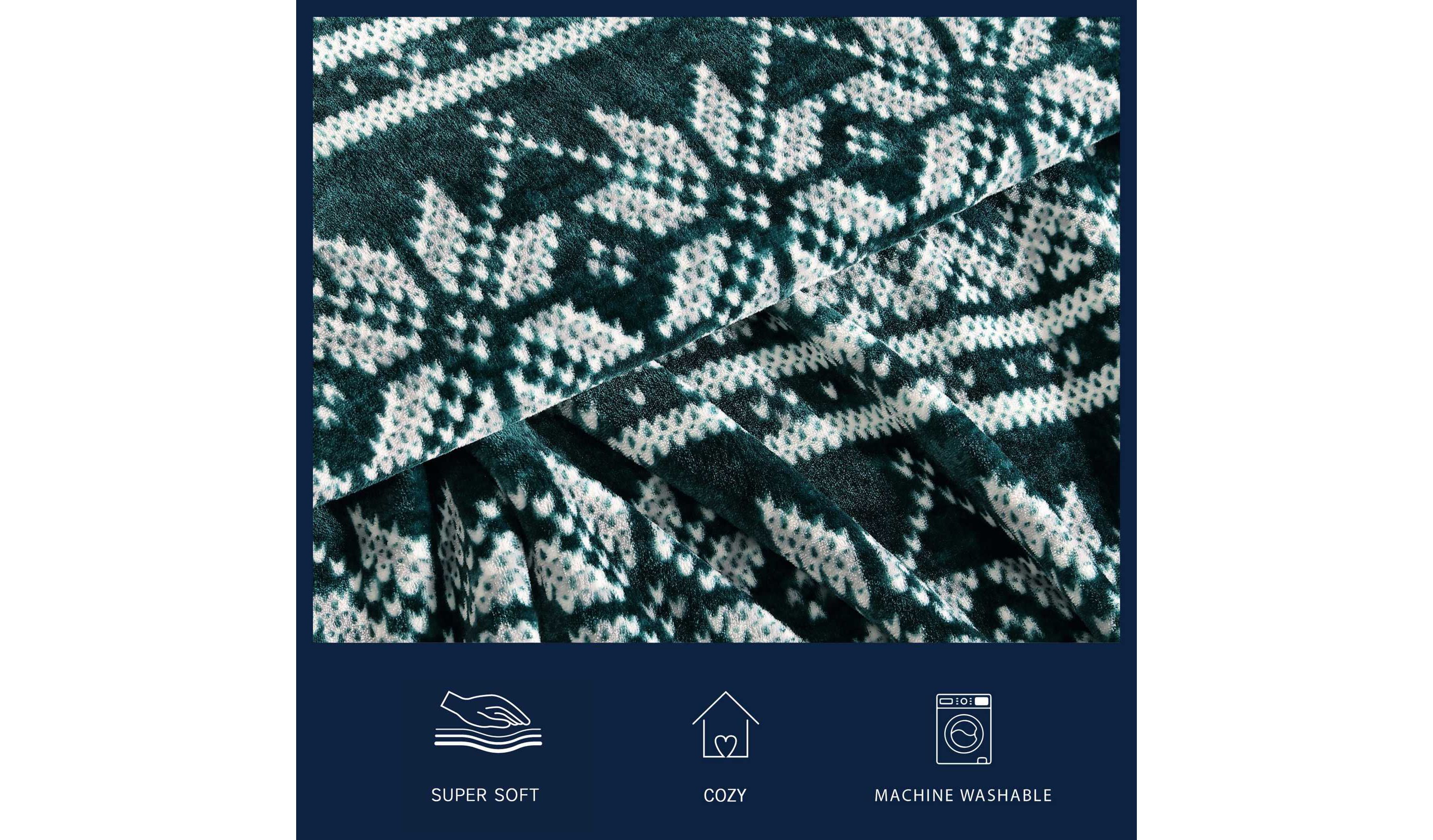 Fairisle Texture Microfiber Blanket