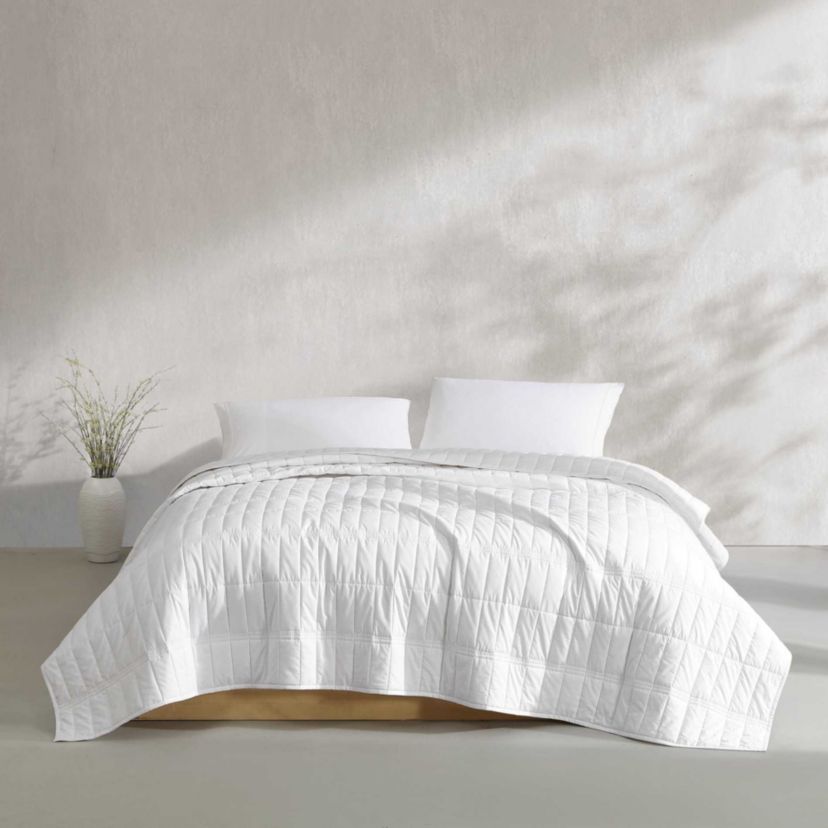 Washed Percale Cotton Quilt Set