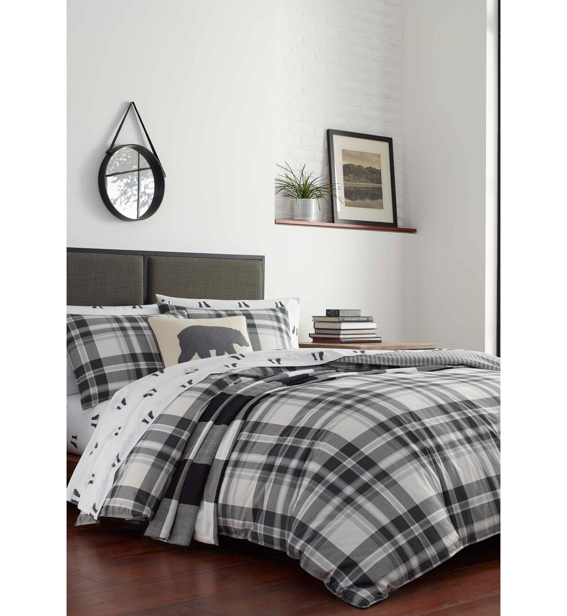 Coal Creek Plaid Cotton Comforter Sham Set