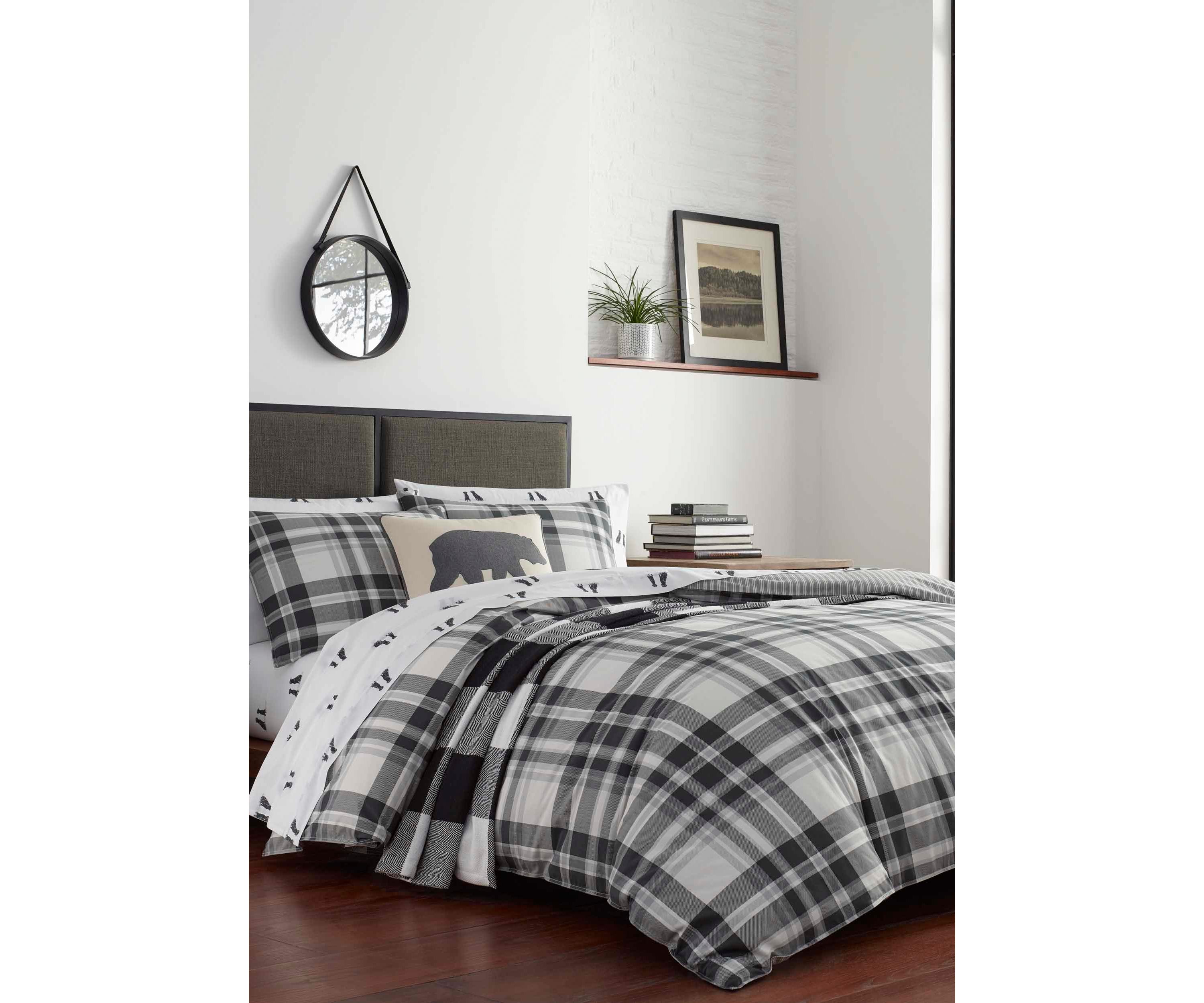 Coal Creek Plaid Cotton Comforter Sham Set