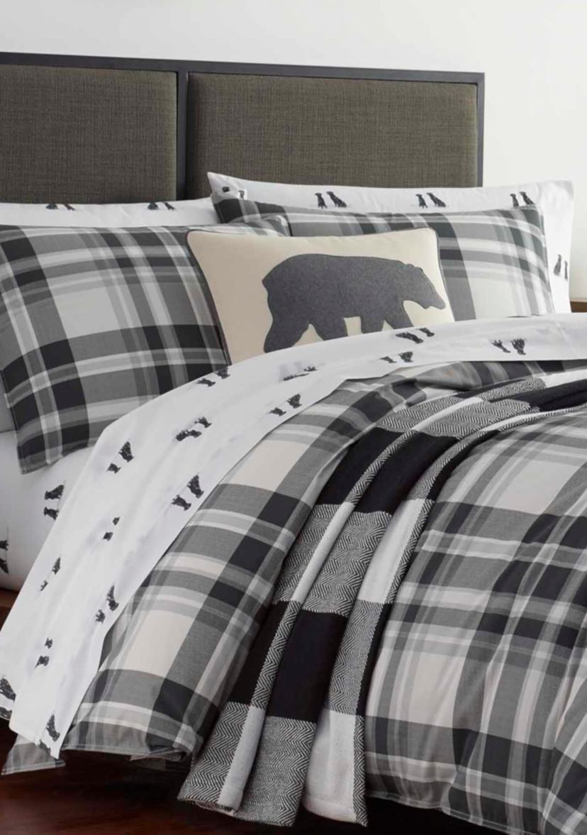 Coal Creek Plaid Cotton Comforter Sham Set