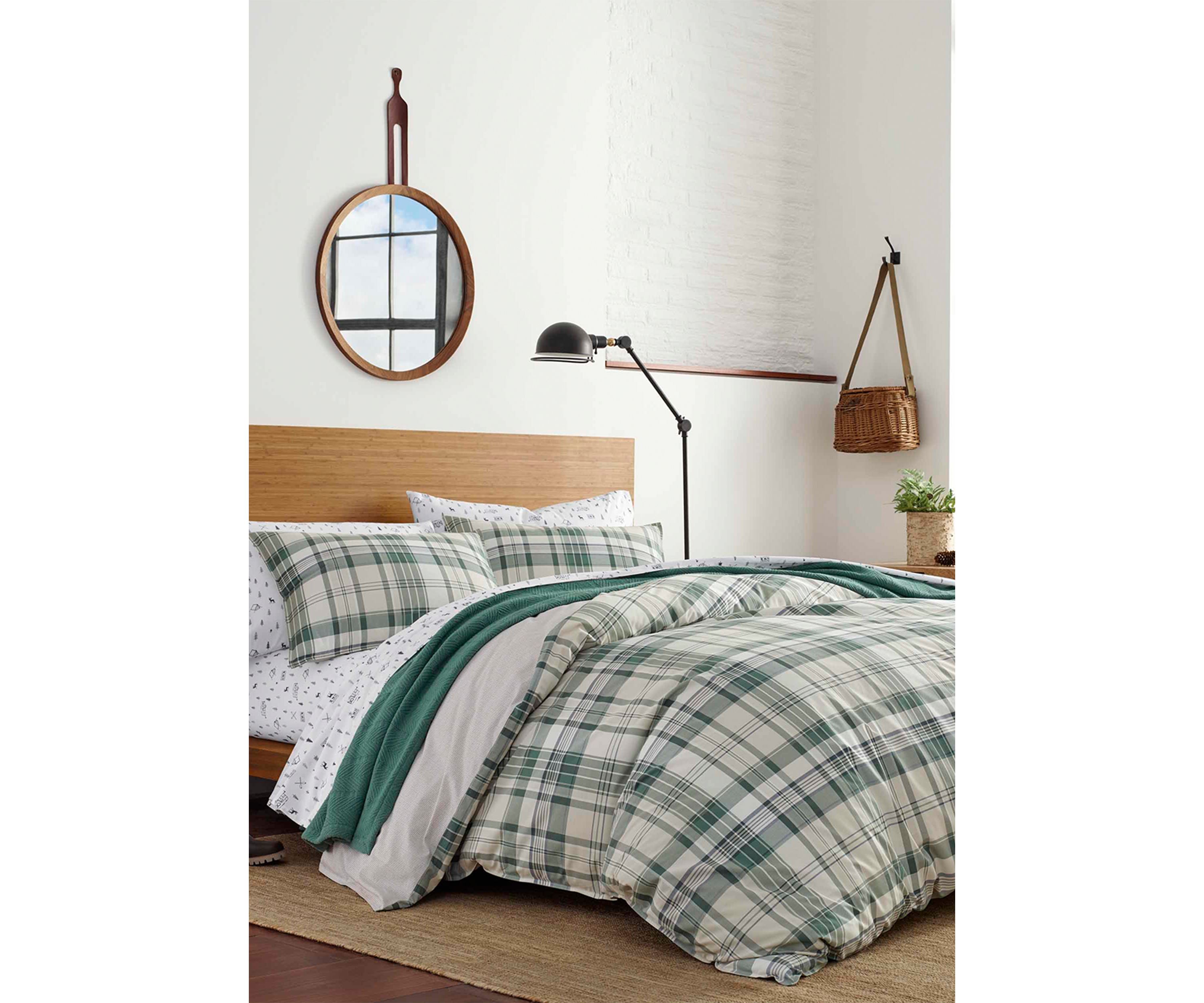  Timbers Plaid Cotton Comforter Sham Set