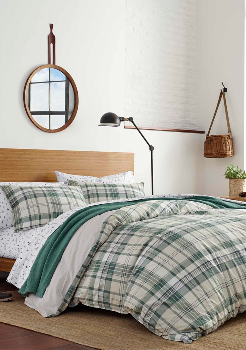  Timbers Plaid Cotton Comforter Sham Set