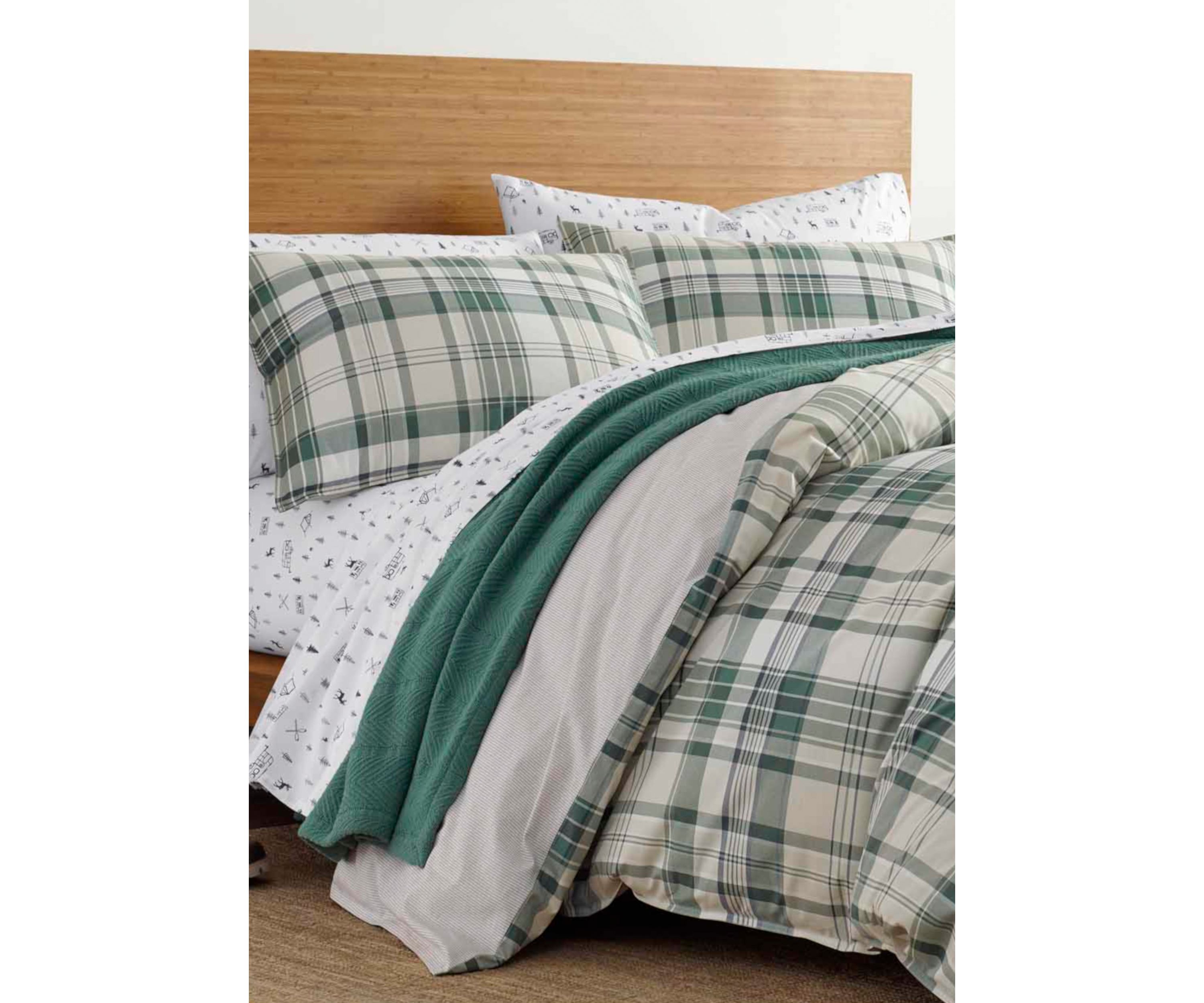  Timbers Plaid Cotton Comforter Sham Set