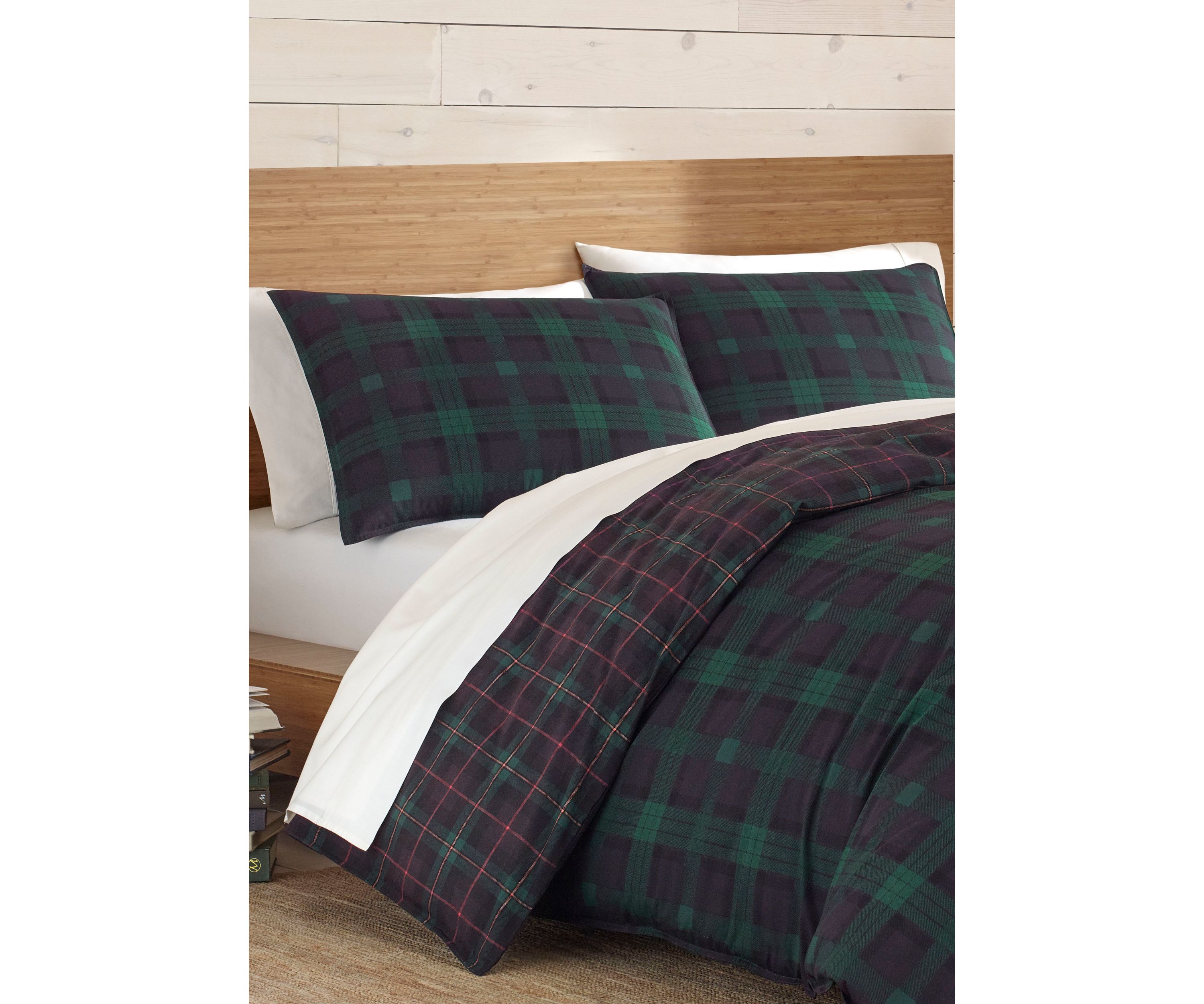 Woodland Tartan Cotton Comforter Sham Set