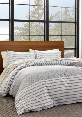 Eddie Bauer Cooper Stripe Cotton Duvet Cover Set Belk