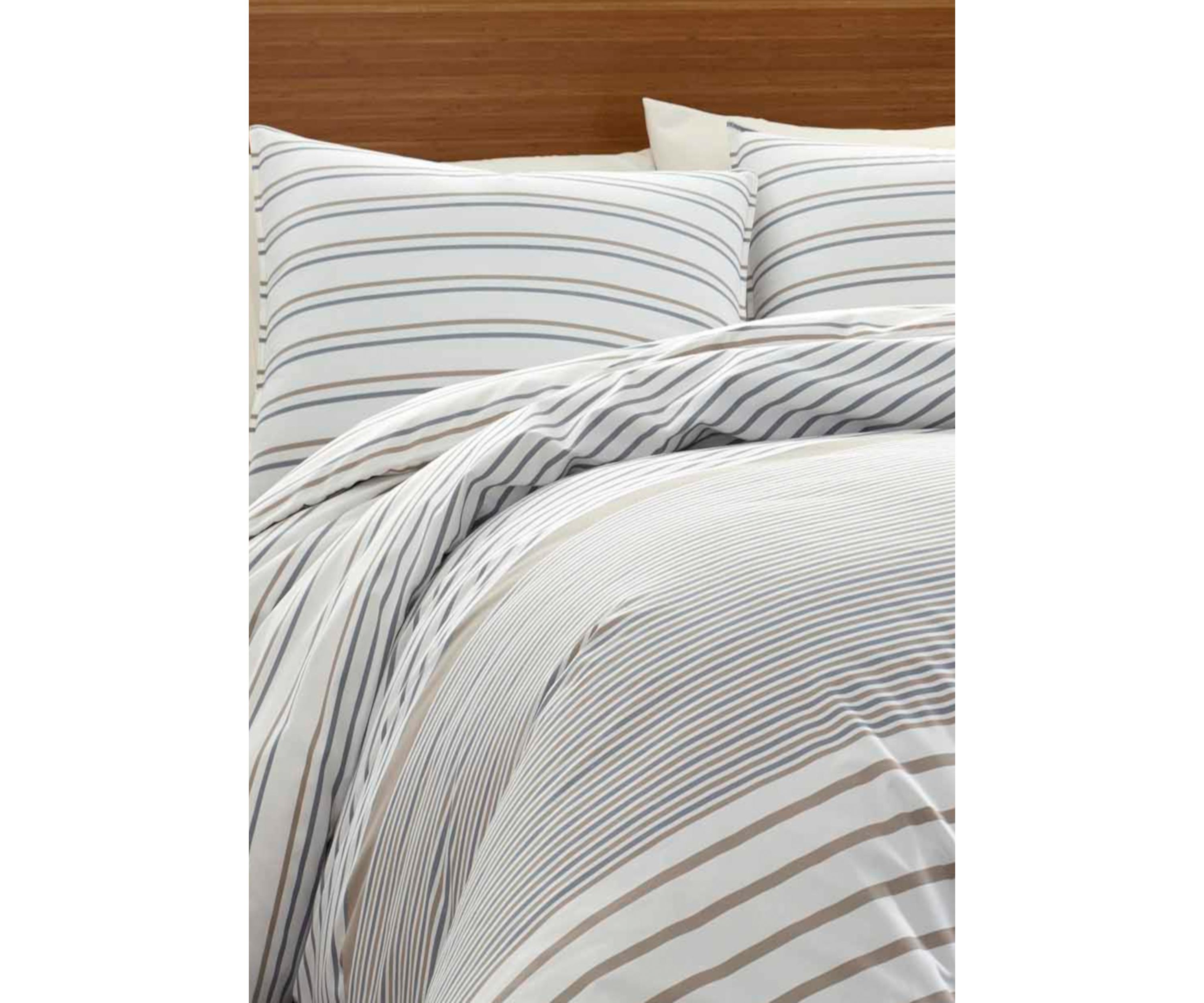 Cooper Stripe Cotton Duvet Cover Set