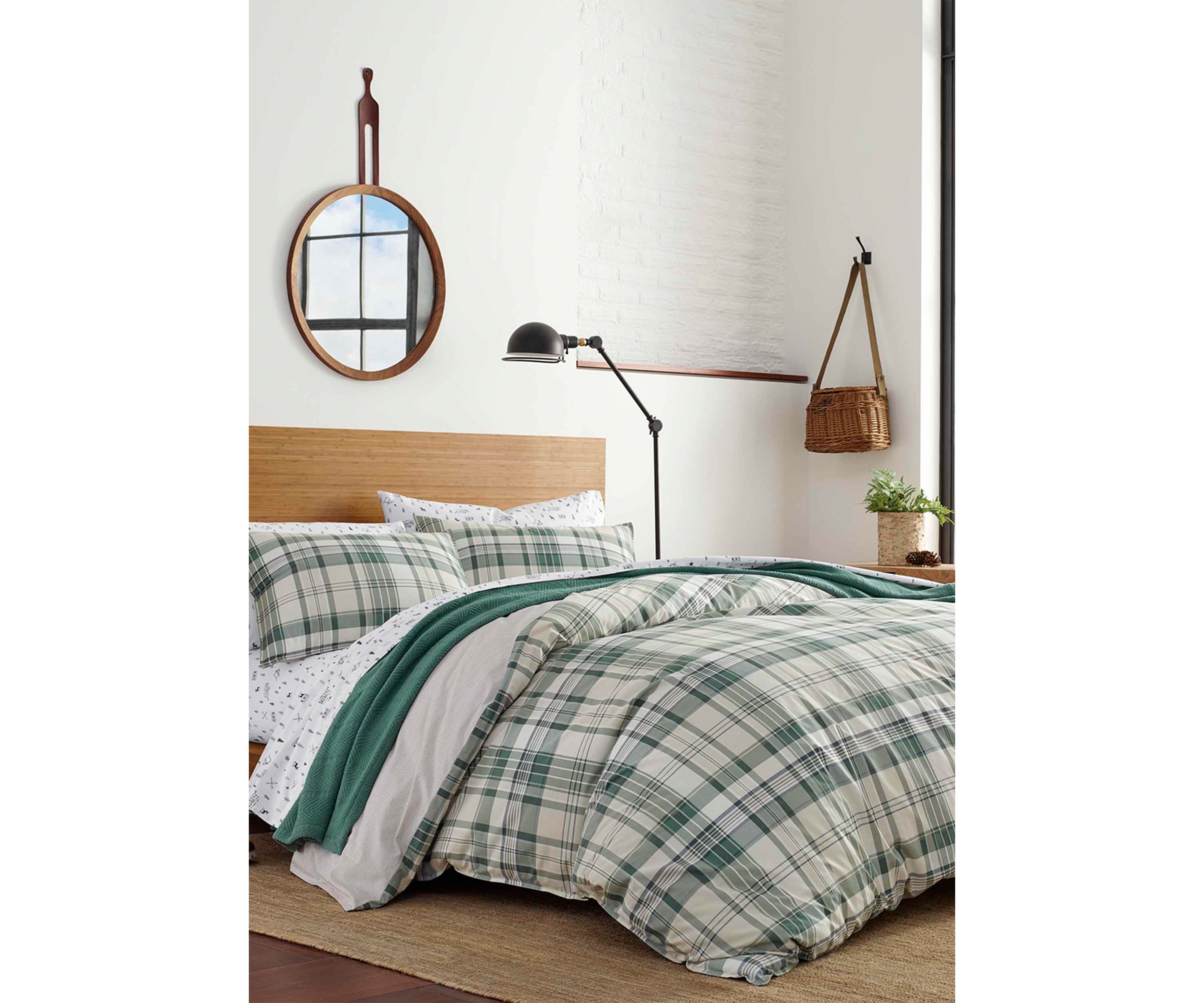 Timbers Plaid Cotton Duvet Cover Set