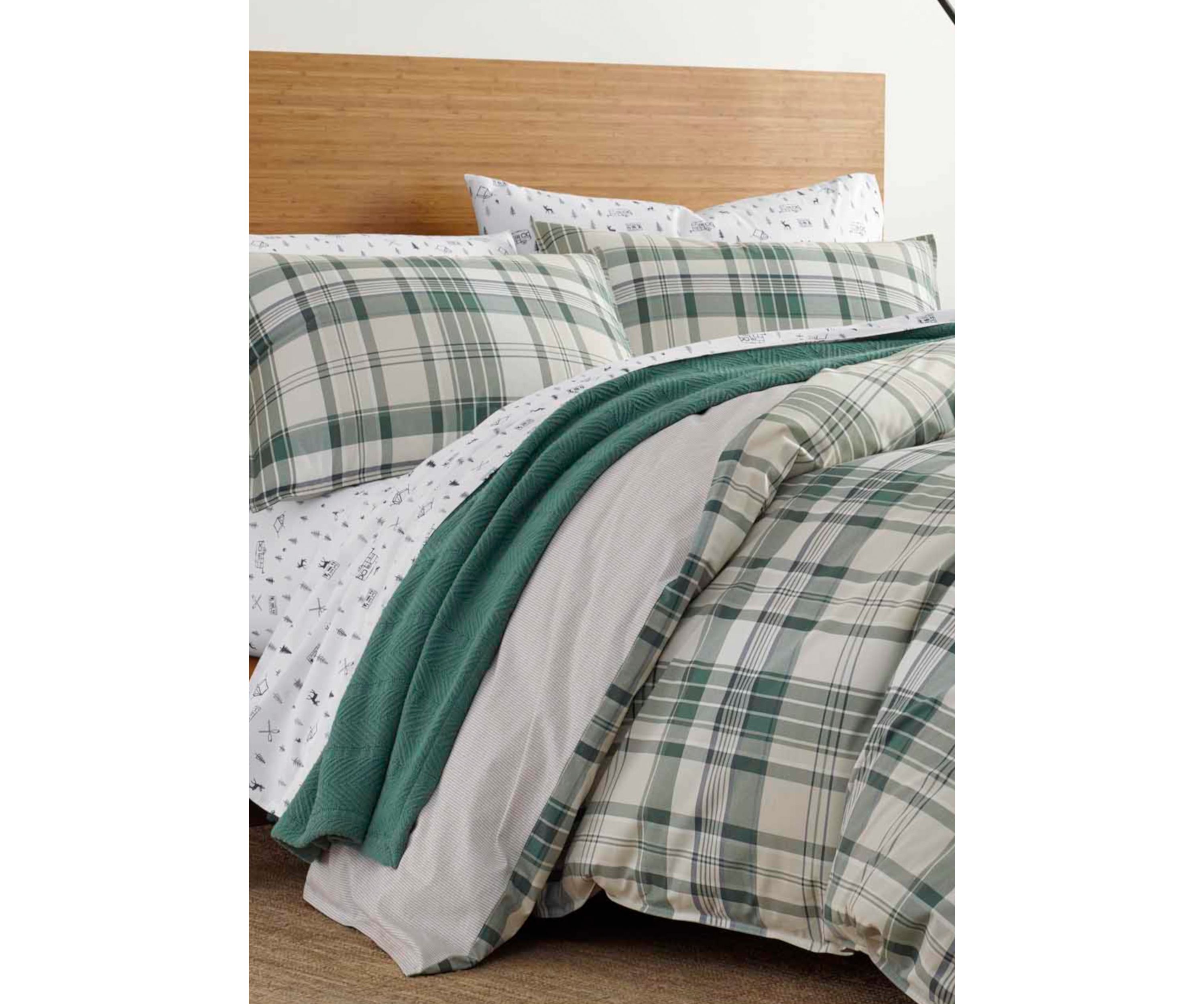 Timbers Plaid Cotton Duvet Cover Set