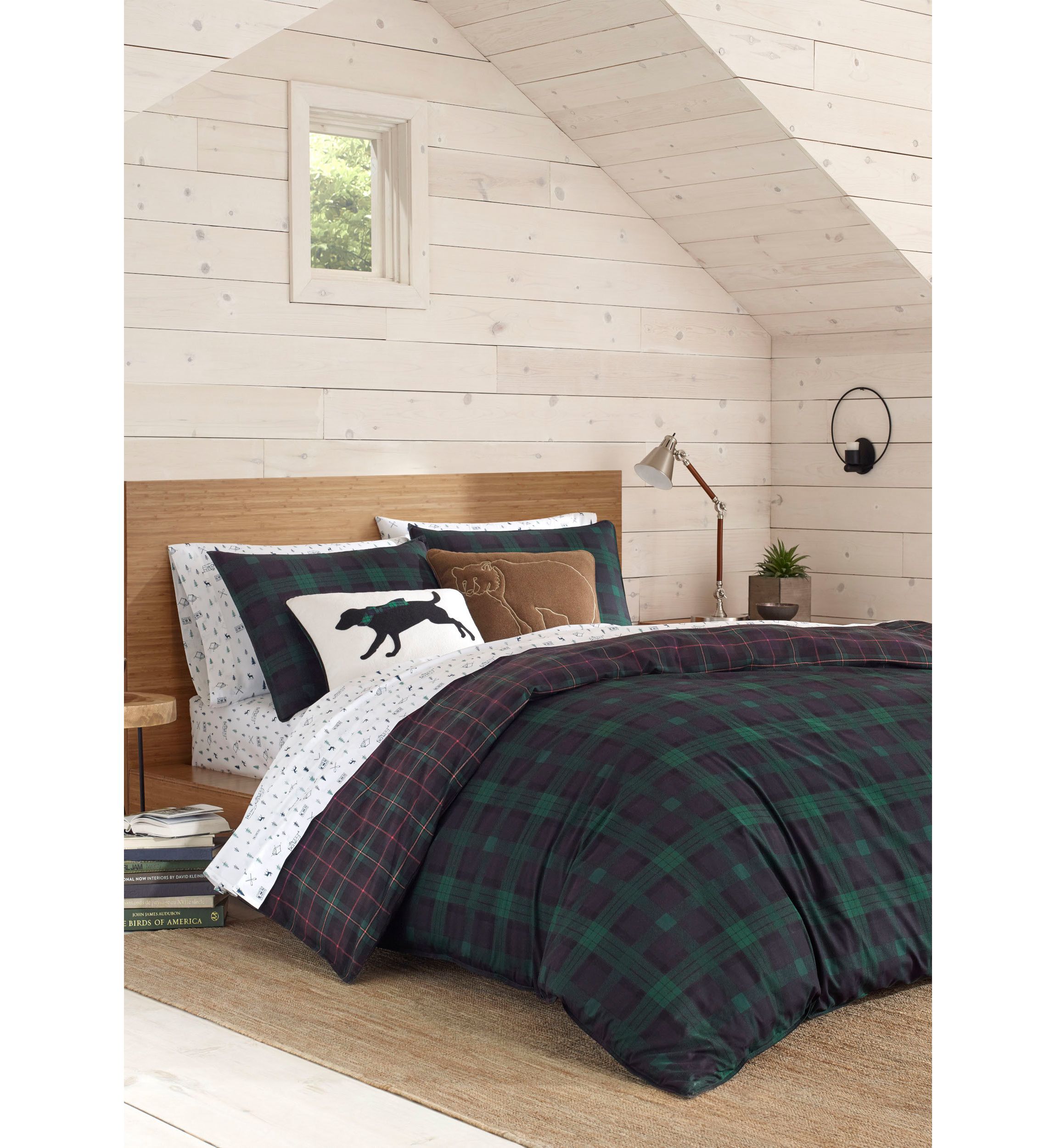 Woodland Tartan Cotton Duvet Cover Set