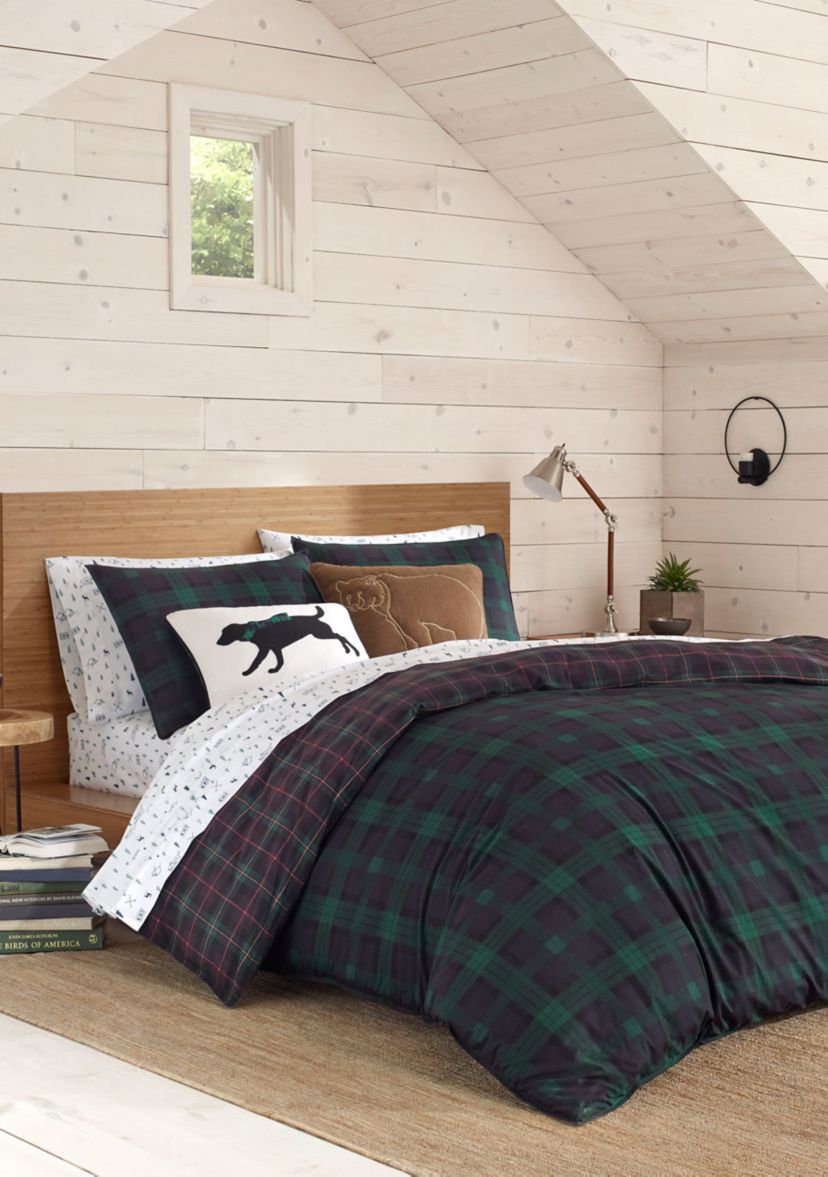 Woodland Tartan Cotton Duvet Cover Set