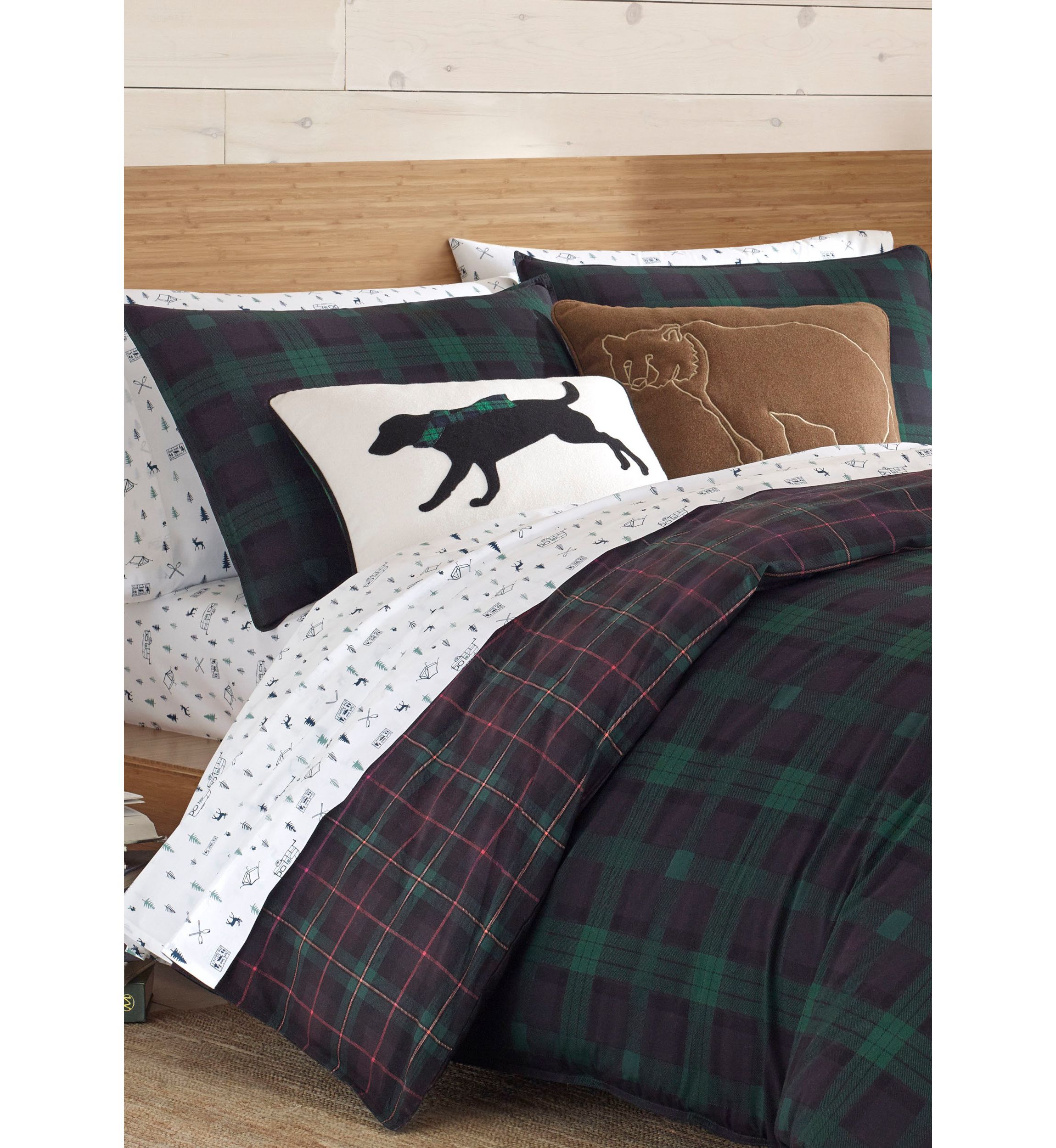 Woodland Tartan Cotton Duvet Cover Set