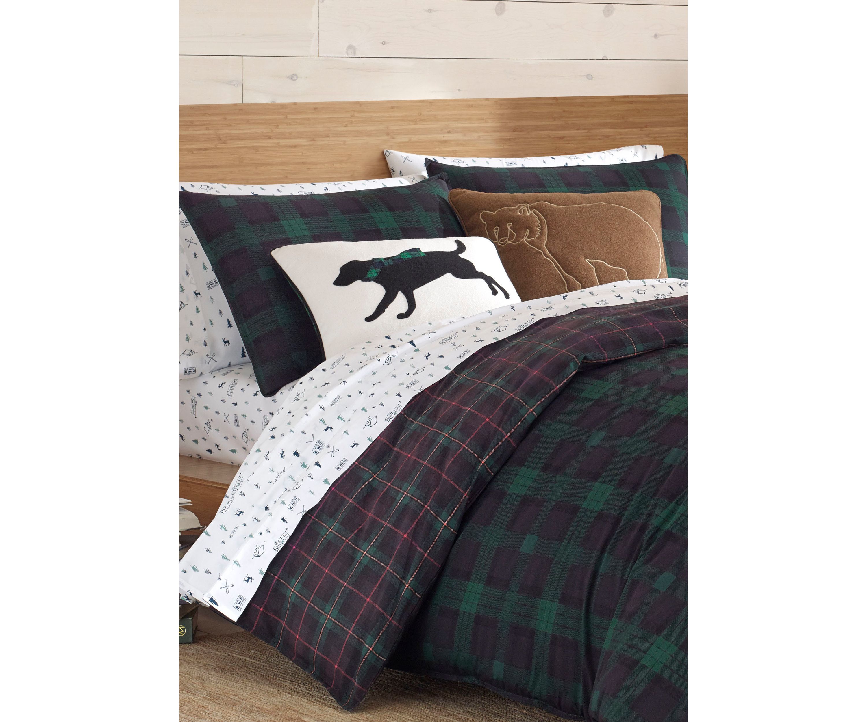 Woodland Tartan Cotton Duvet Cover Set