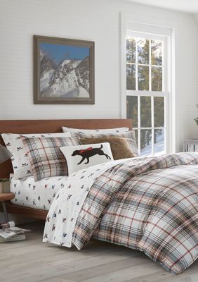 Eddie Bauer Classic Plaid Red Duvet Cover Set Belk