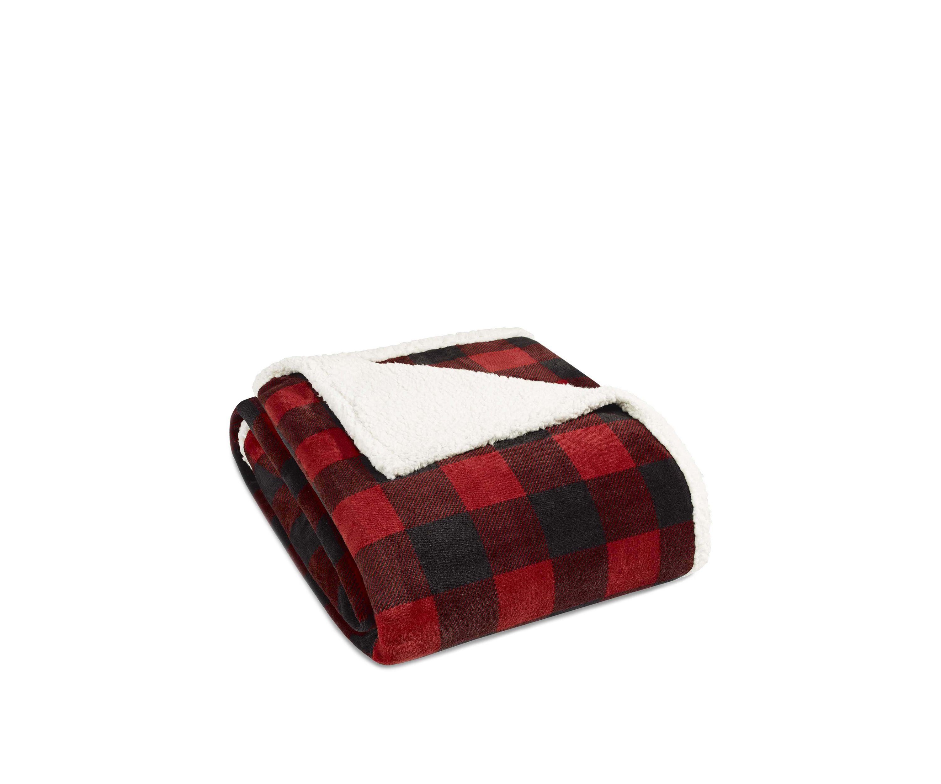 Mountain Plaid Chrome Blanket