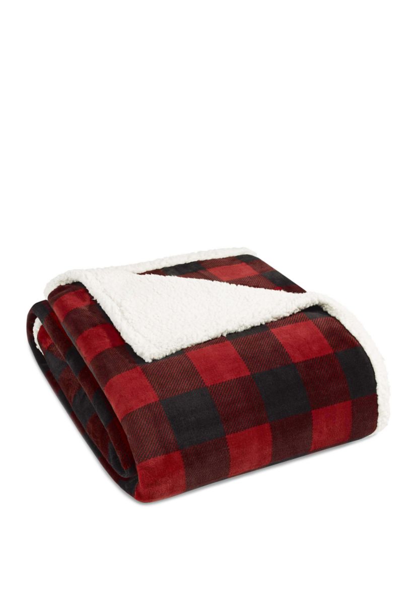 Mountain Plaid Chrome Blanket