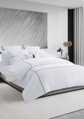 Vera Wang Zig Zag Cotton Sateen Duvet Cover Set