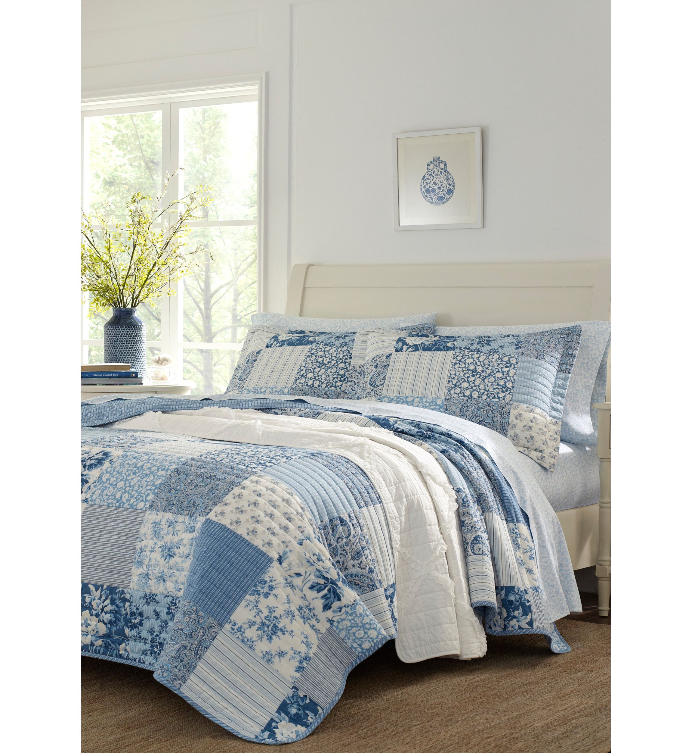Paisley Patchwork Cotton Quilt Sham Set