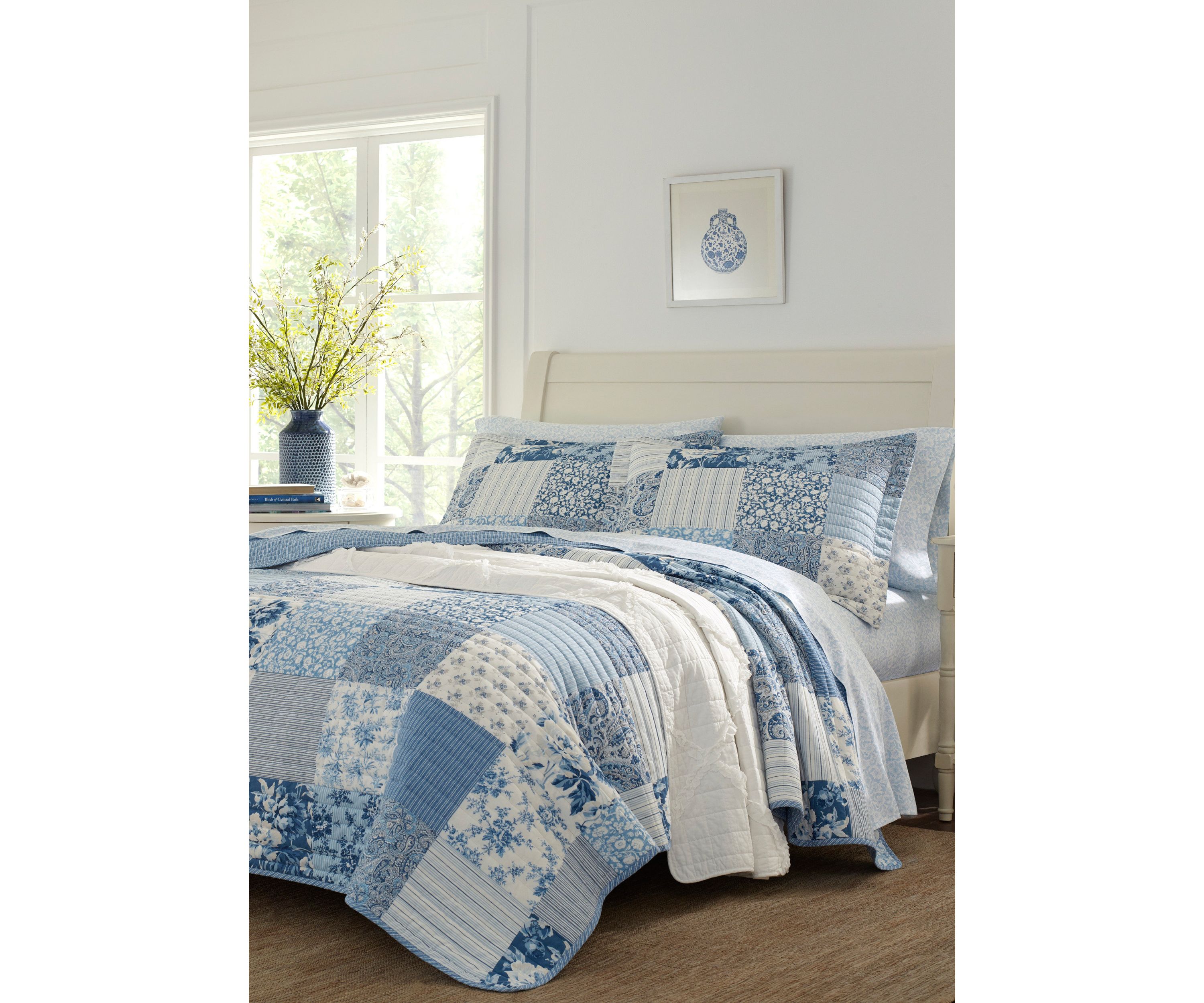 Paisley Patchwork Cotton Quilt Sham Set