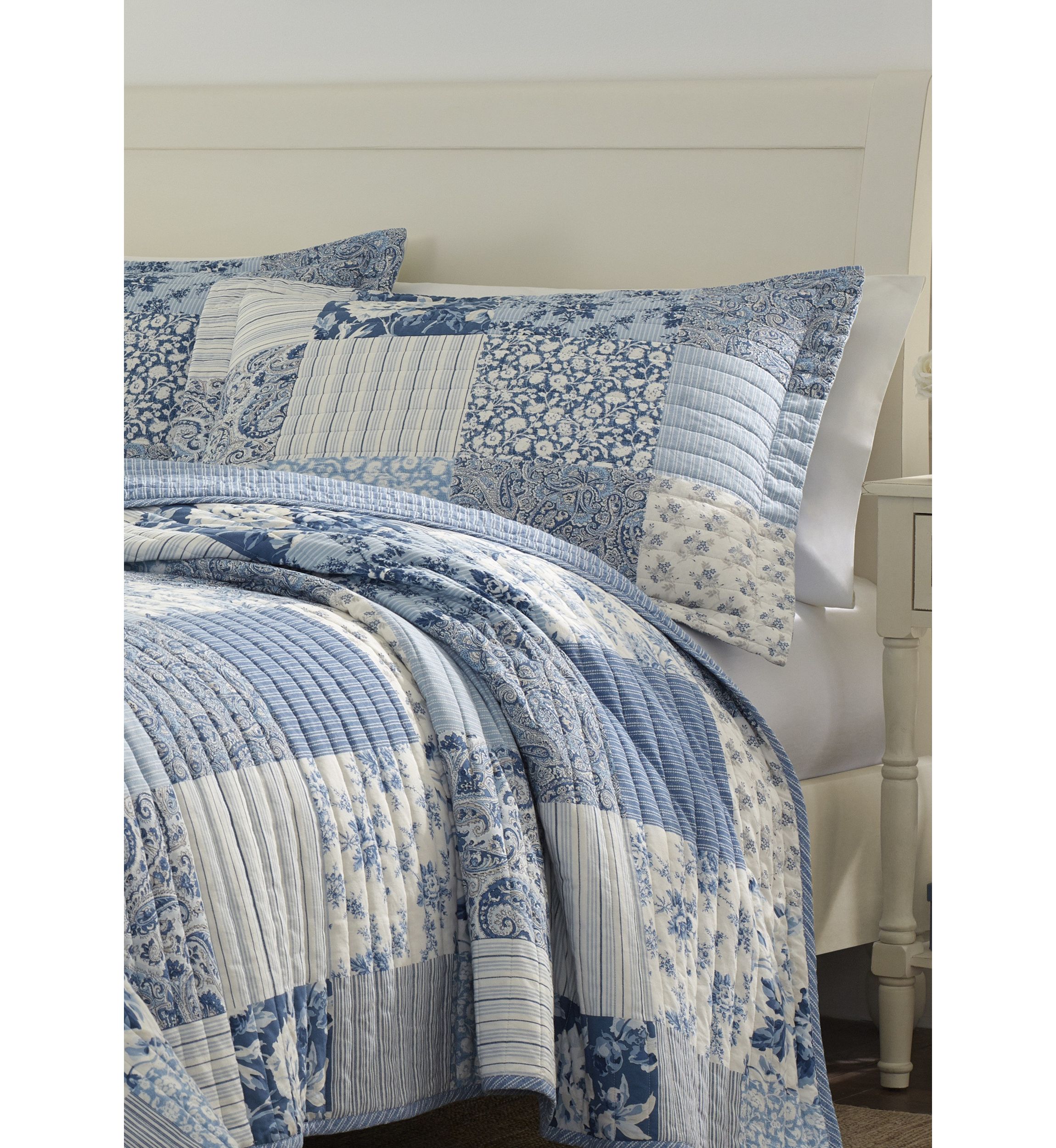 Paisley Patchwork Cotton Quilt Sham Set