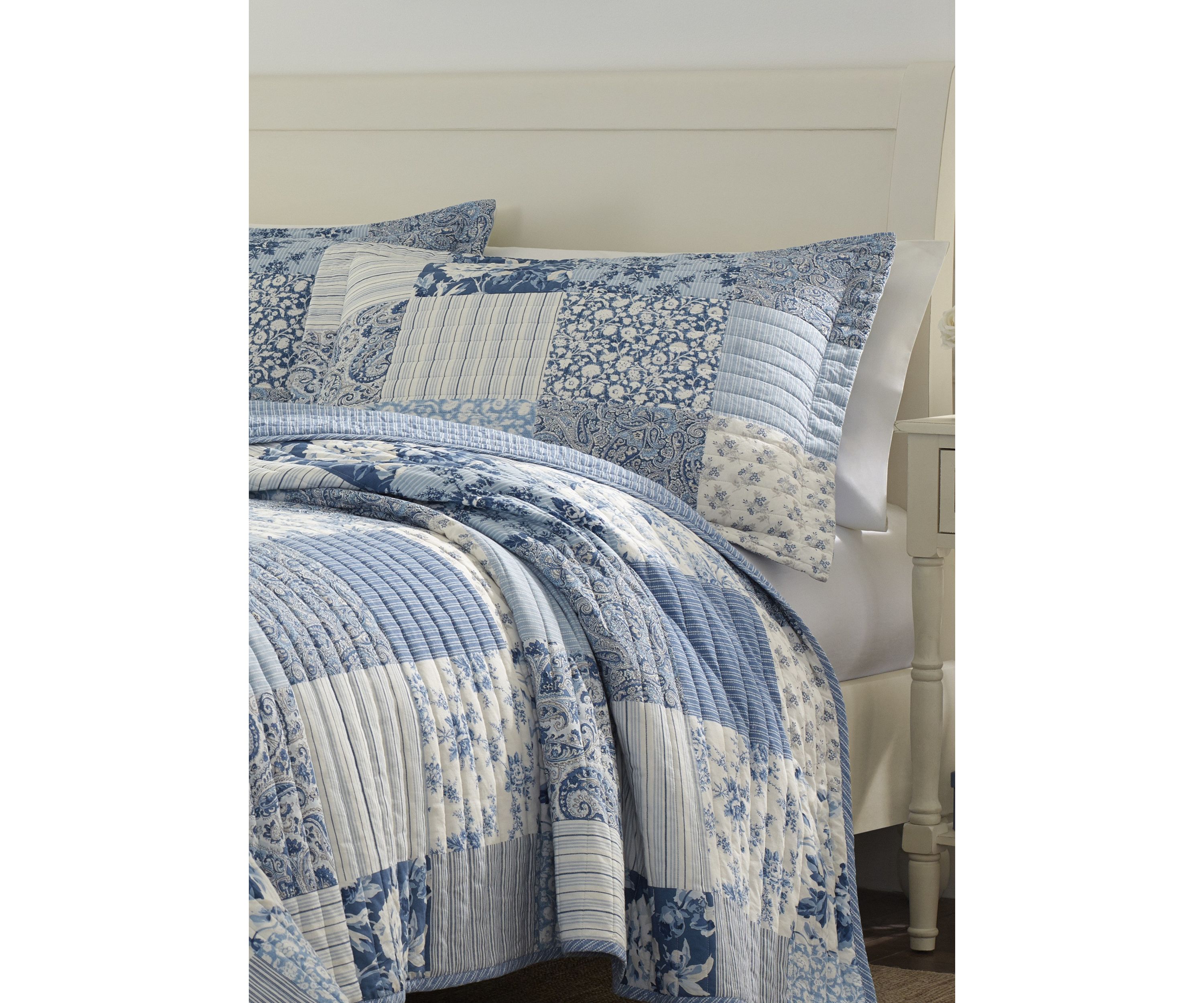Paisley Patchwork Cotton Quilt Sham Set
