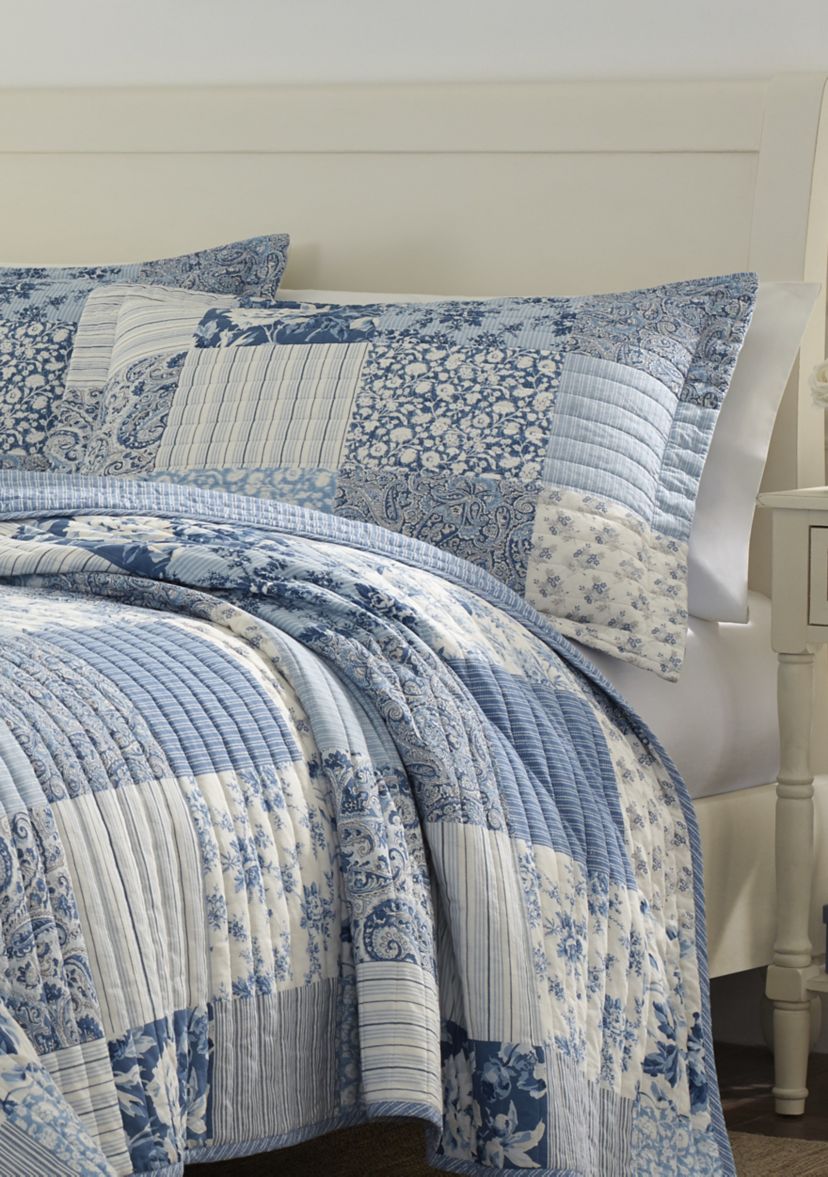 Paisley Patchwork Cotton Quilt Sham Set