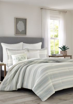 City Scene Beachside Stripe Cotton Duvet Cover Set Belk