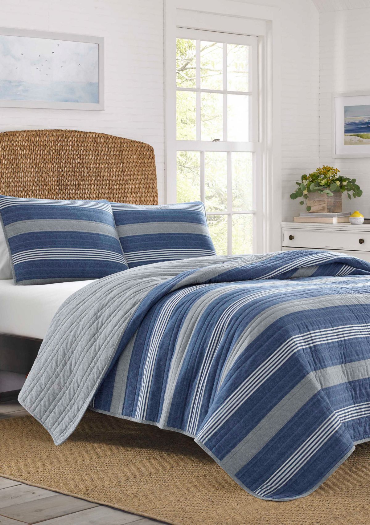 Saltmarsh Cotton Quilt Sham Set