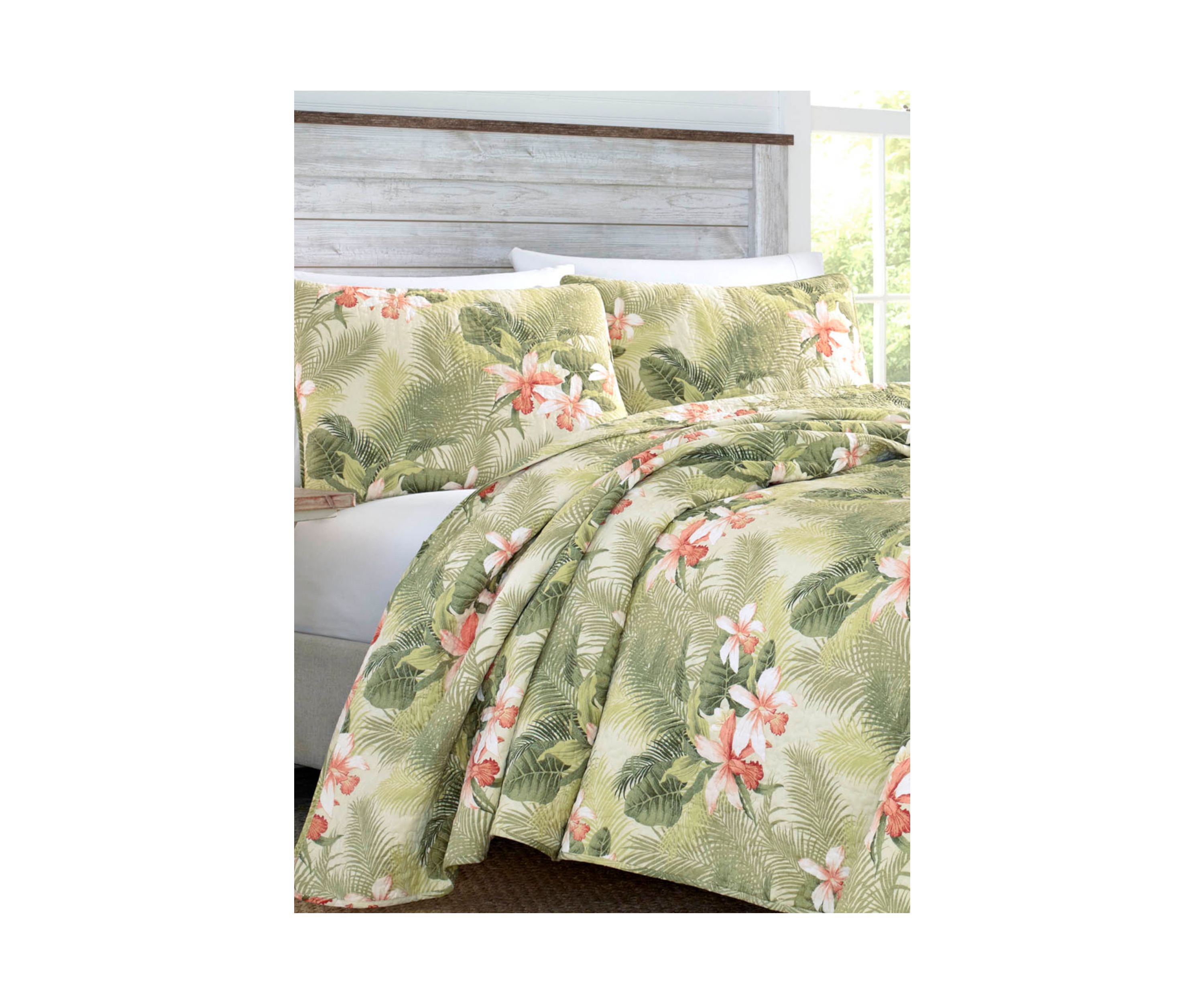 Tropical Orchid Quilt Sham Set