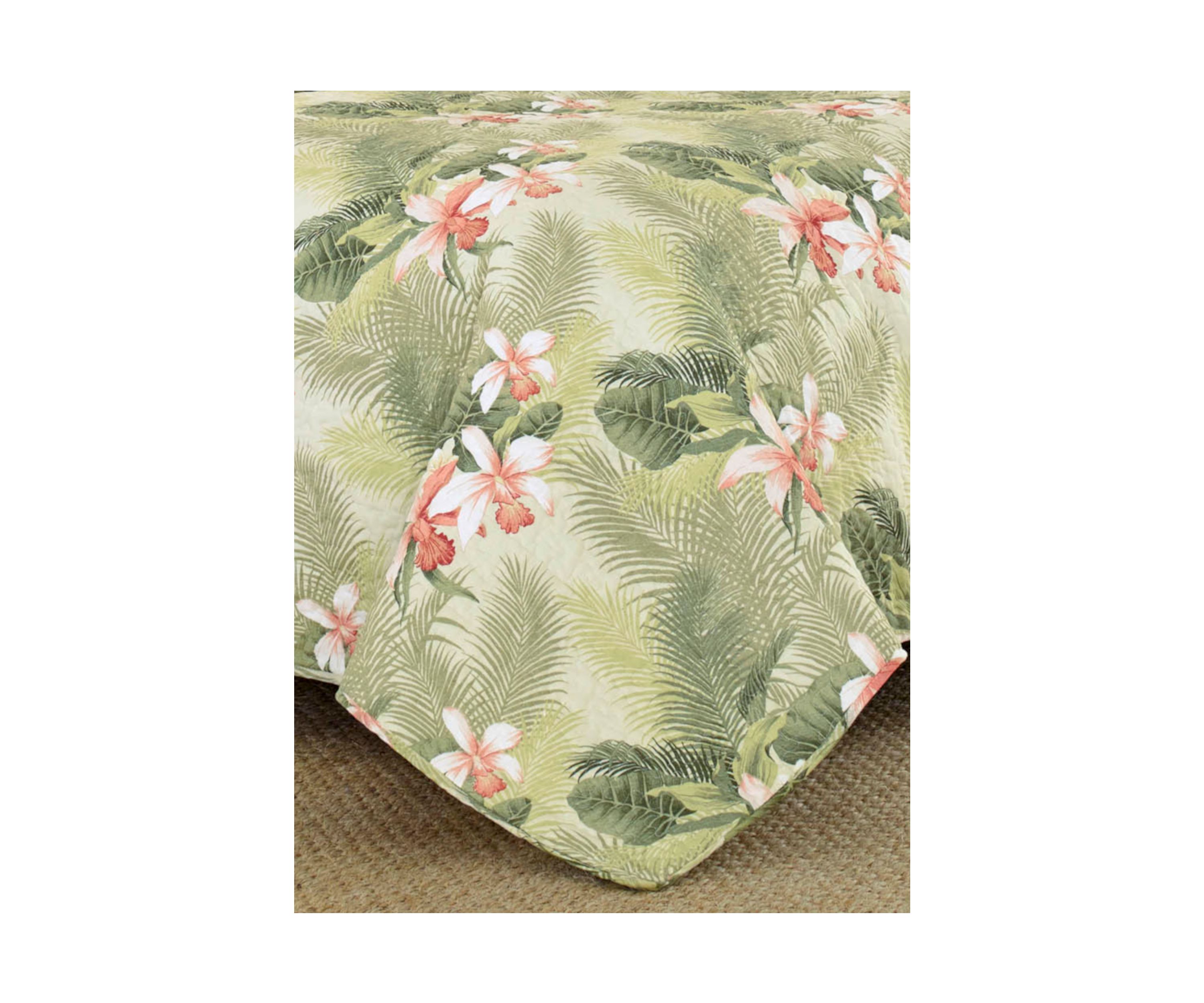 Tropical Orchid Quilt Sham Set