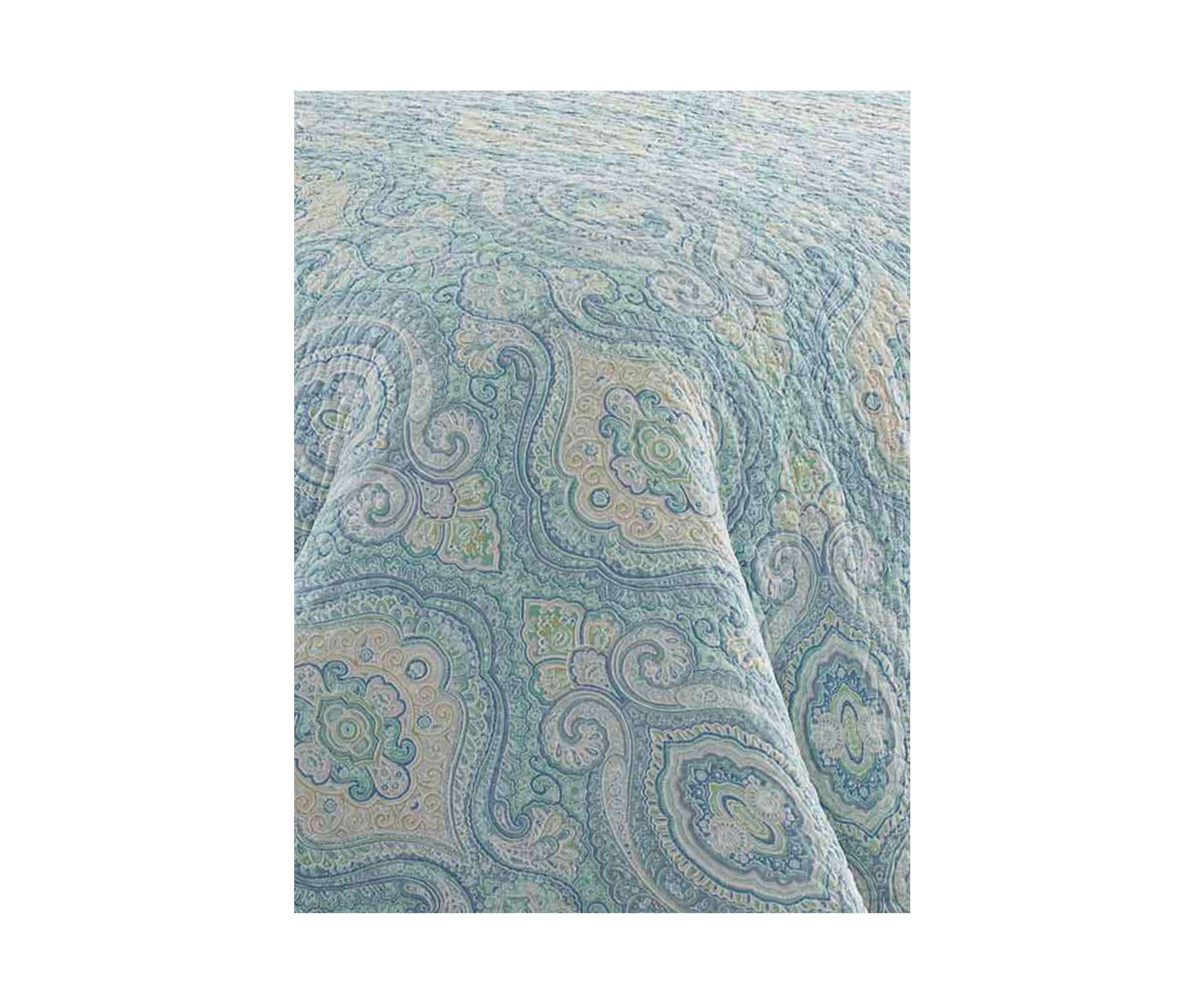 Turtle Cove 3-Piece Paisley Cotton Quilt Set