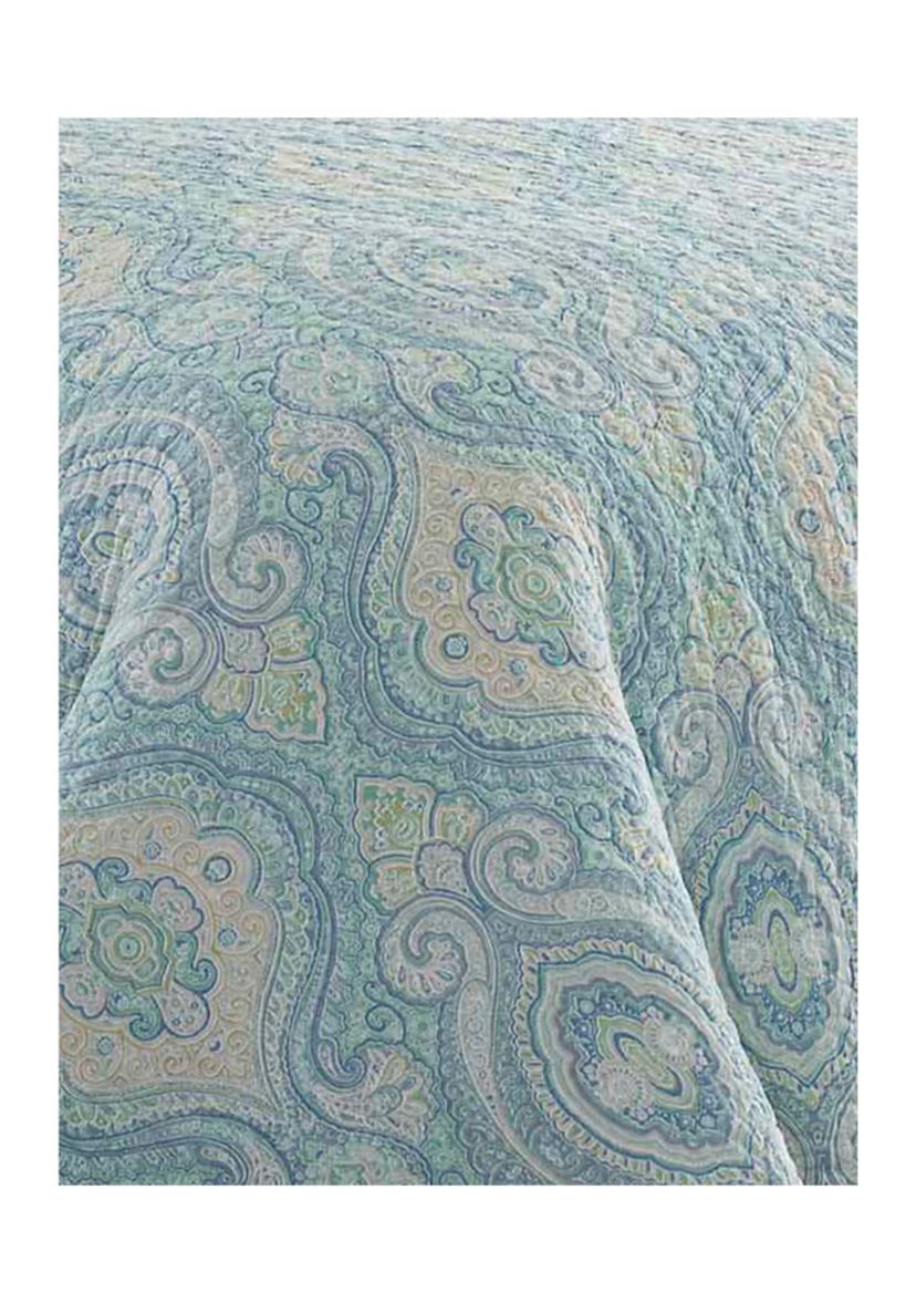 Turtle Cove 3-Piece Paisley Cotton Quilt Set