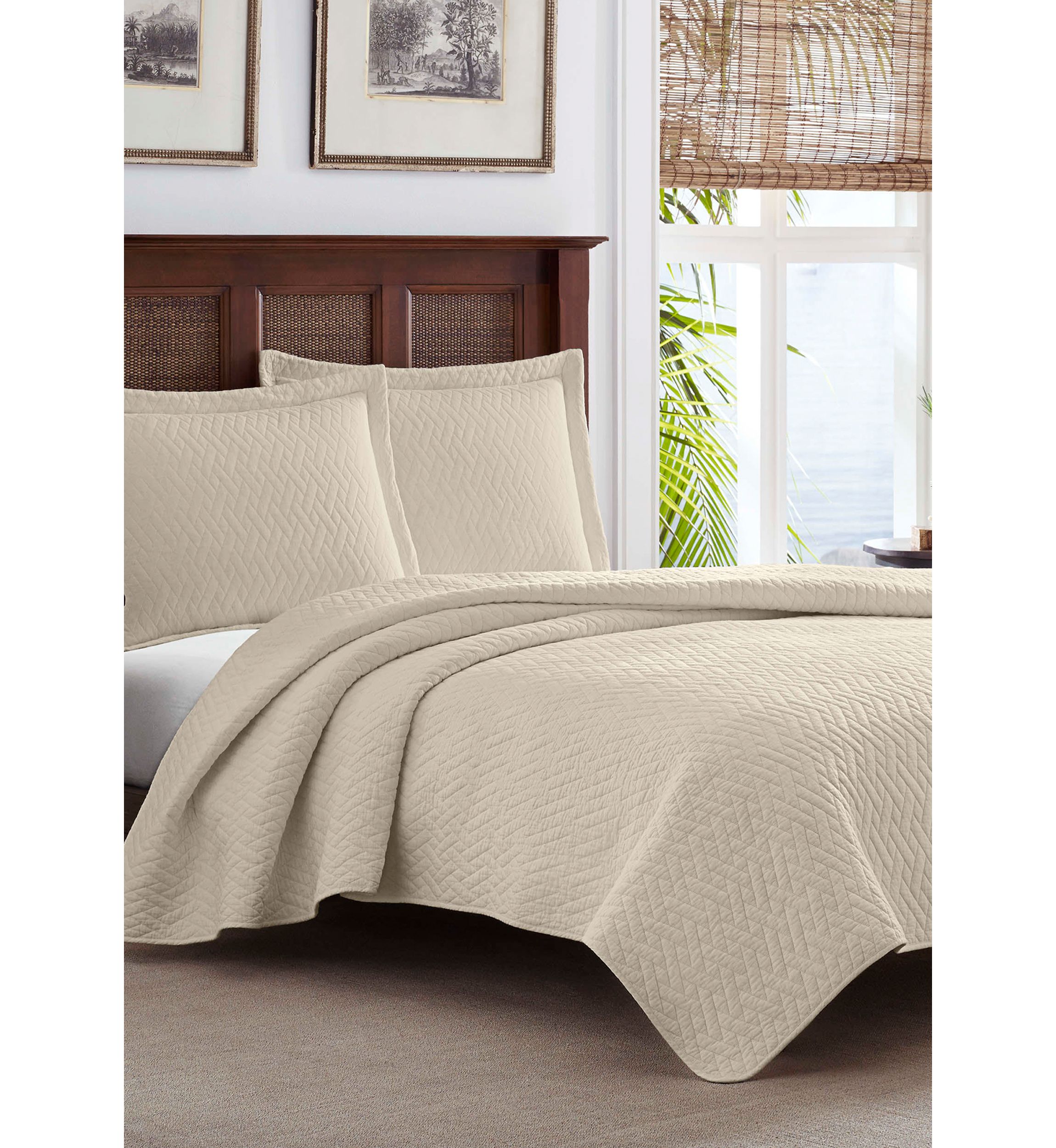 Solid Cotton Quilt Set