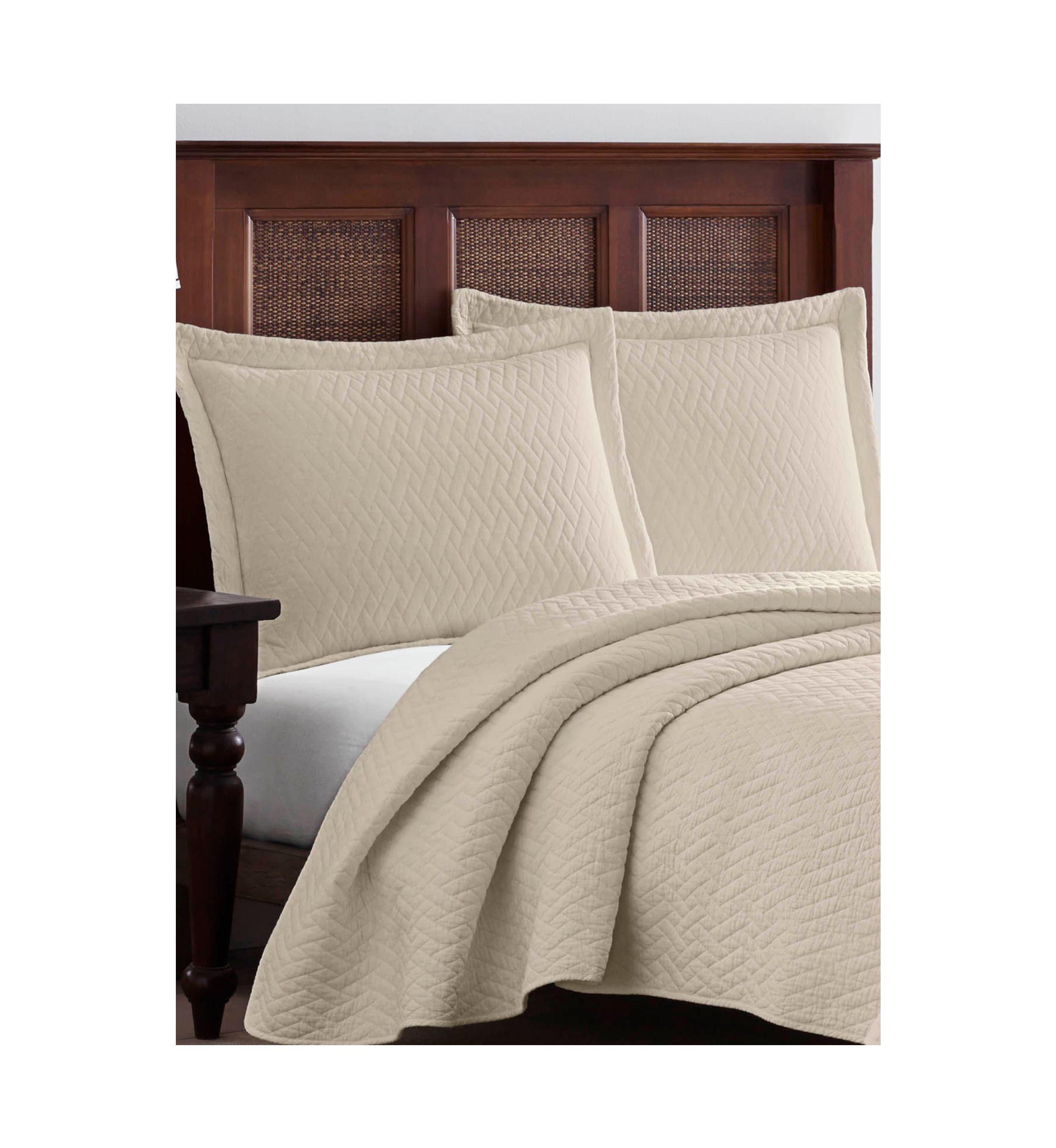 Solid Cotton Quilt Set