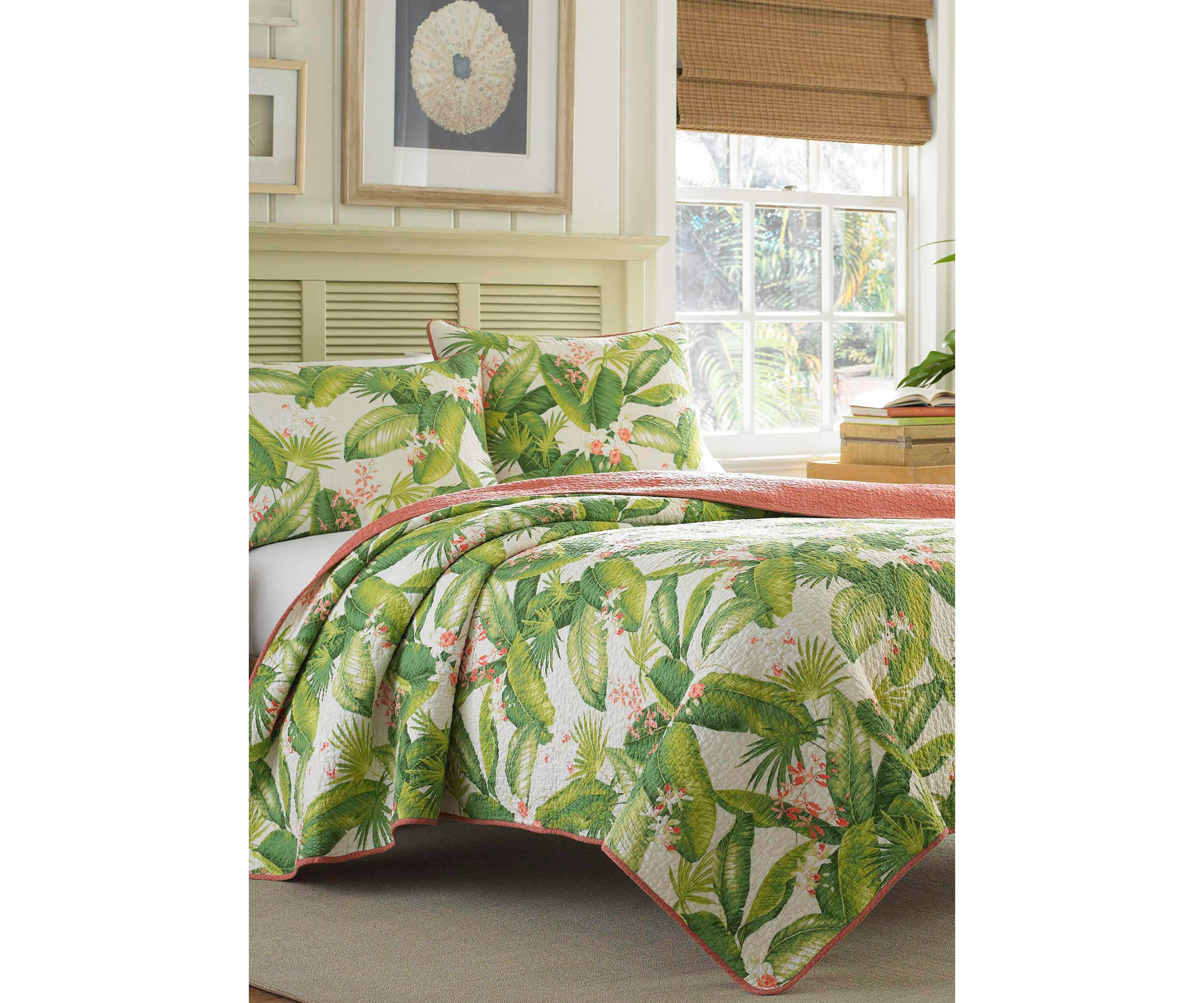 Aregada Dock 2-Piece Floral Cotton Quilt Set