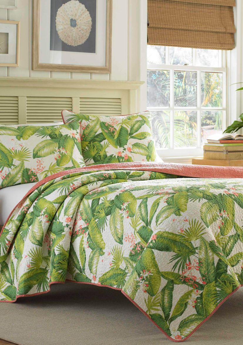 Aregada Dock 2-Piece Floral Cotton Quilt Set