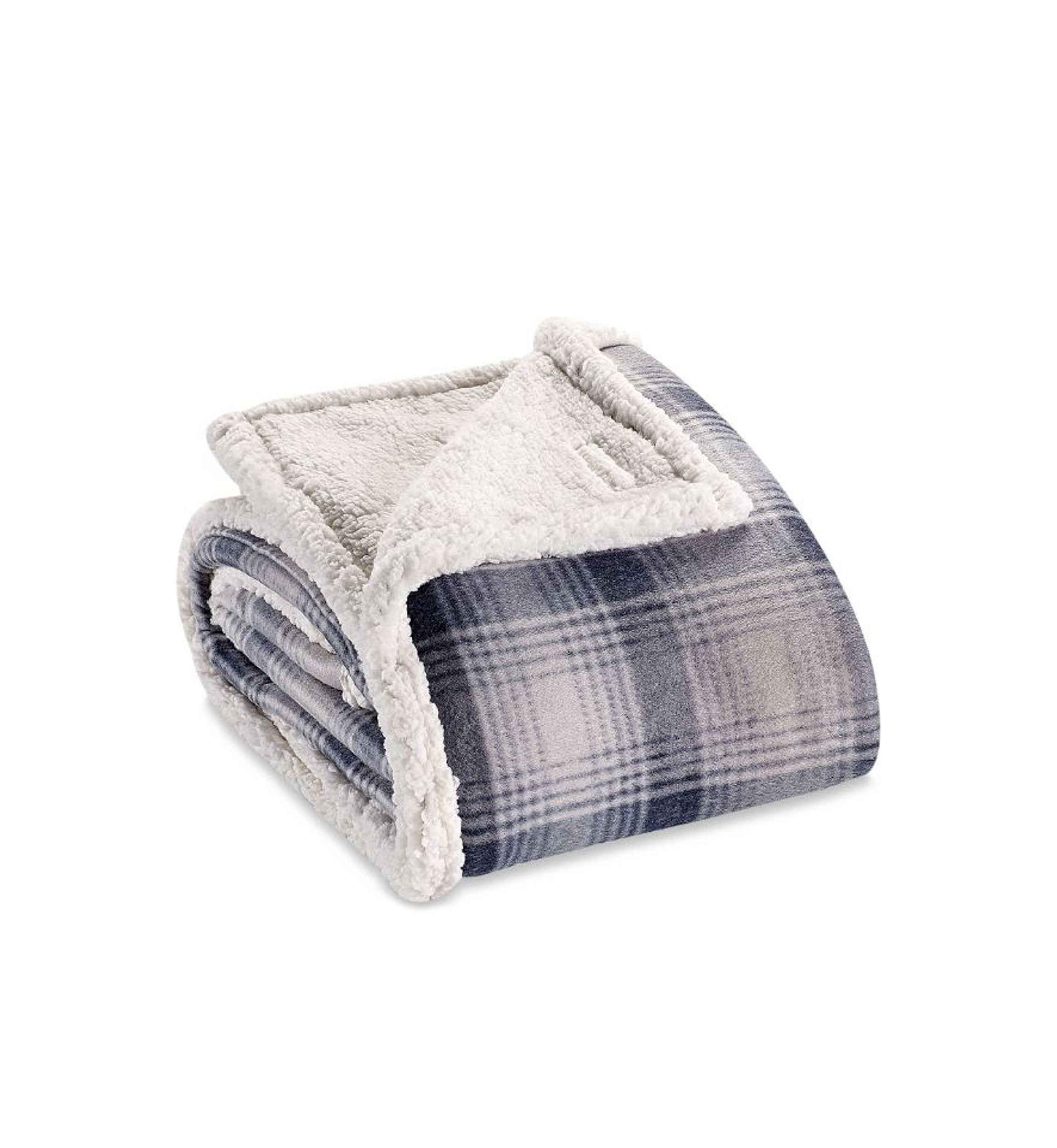 Nordic Plaid Midnight Throw