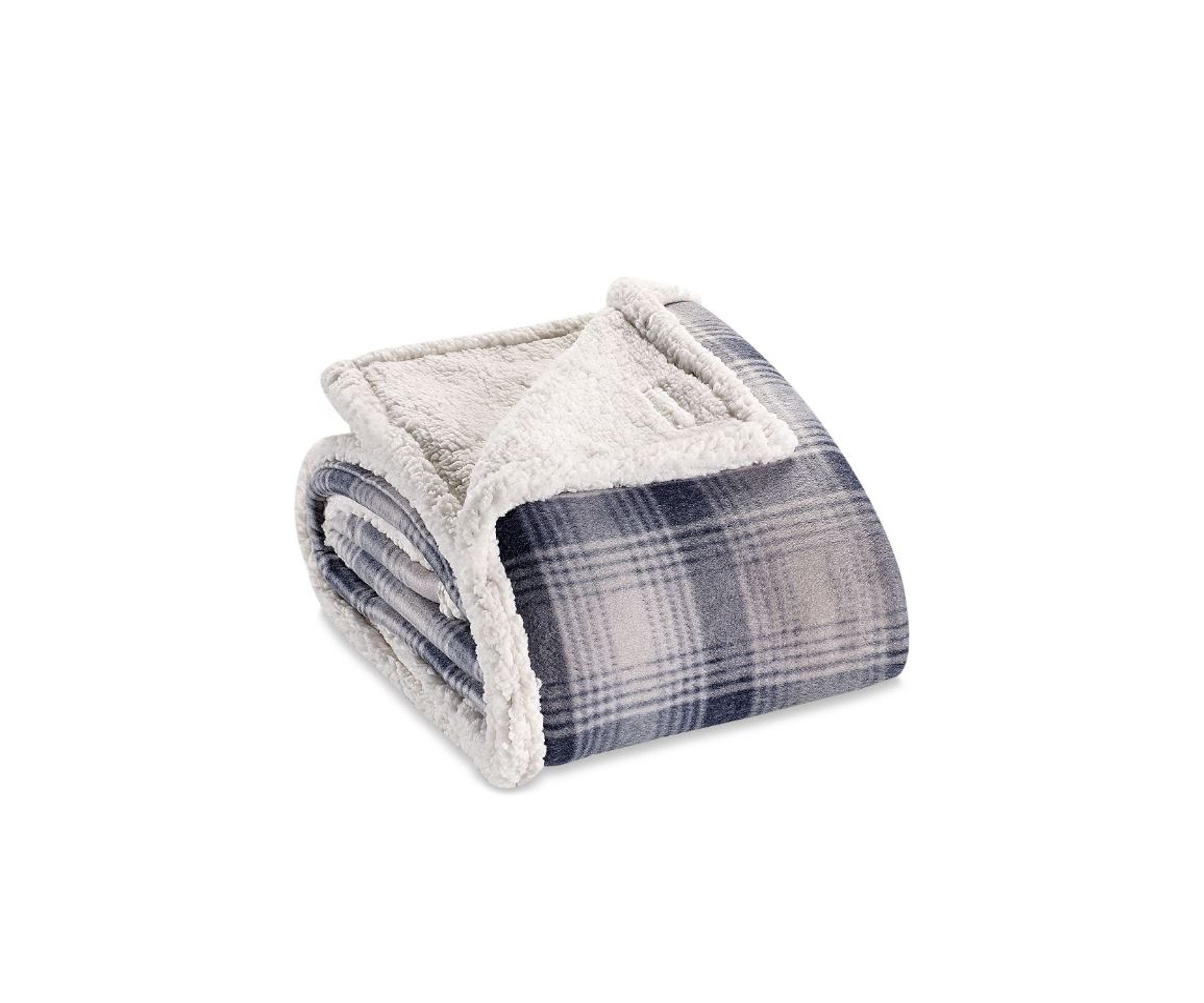 Nordic Plaid Midnight Throw