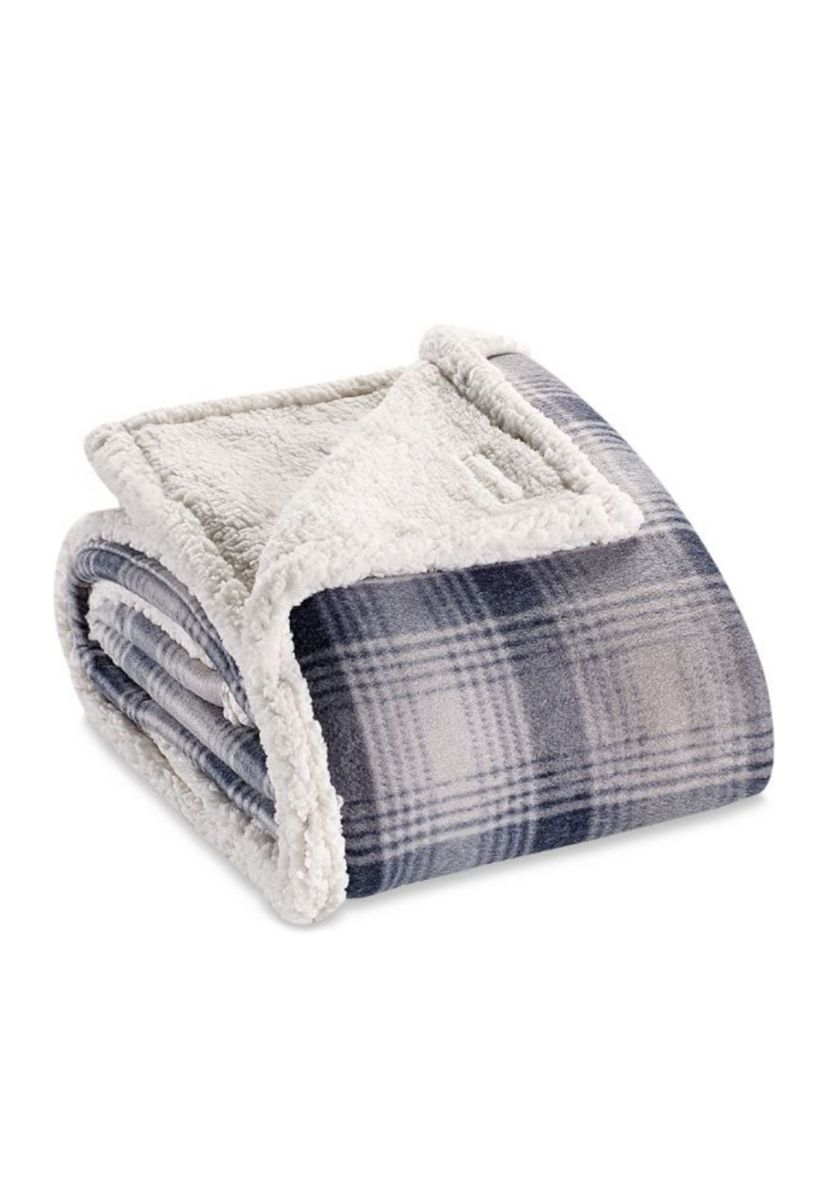 Nordic Plaid Midnight Throw