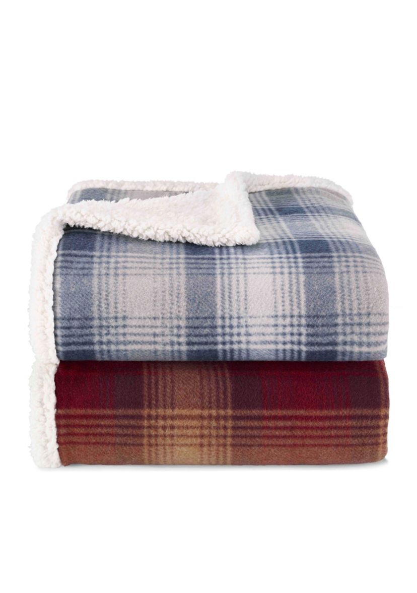 Nordic Plaid Midnight Throw