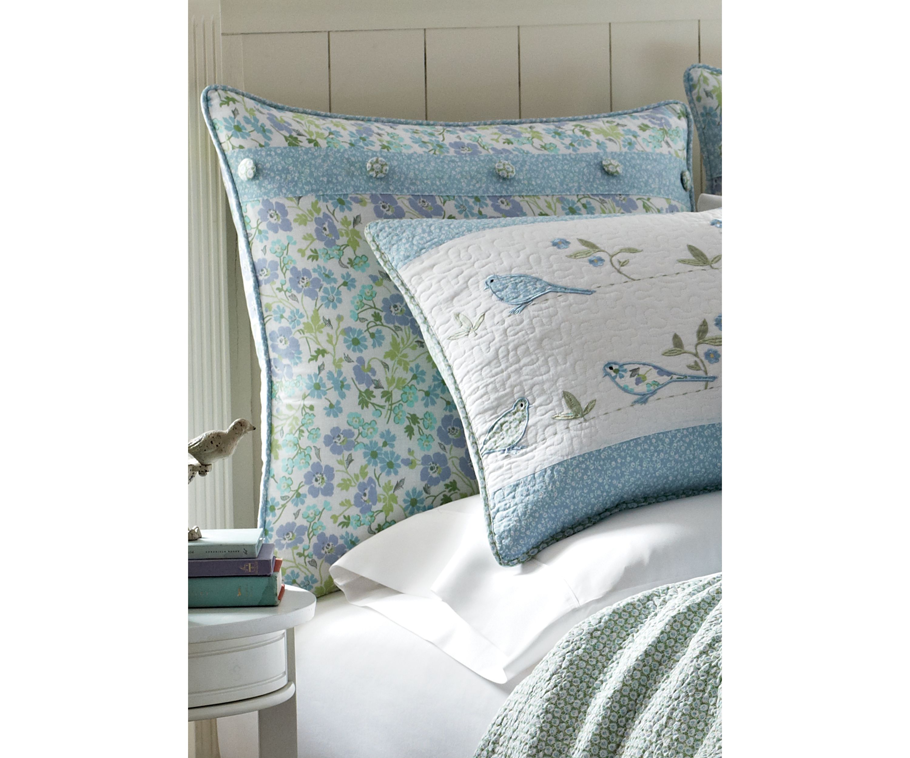 Birds & Branches Multi Blue Euro Shams 26-in. x 26-in.