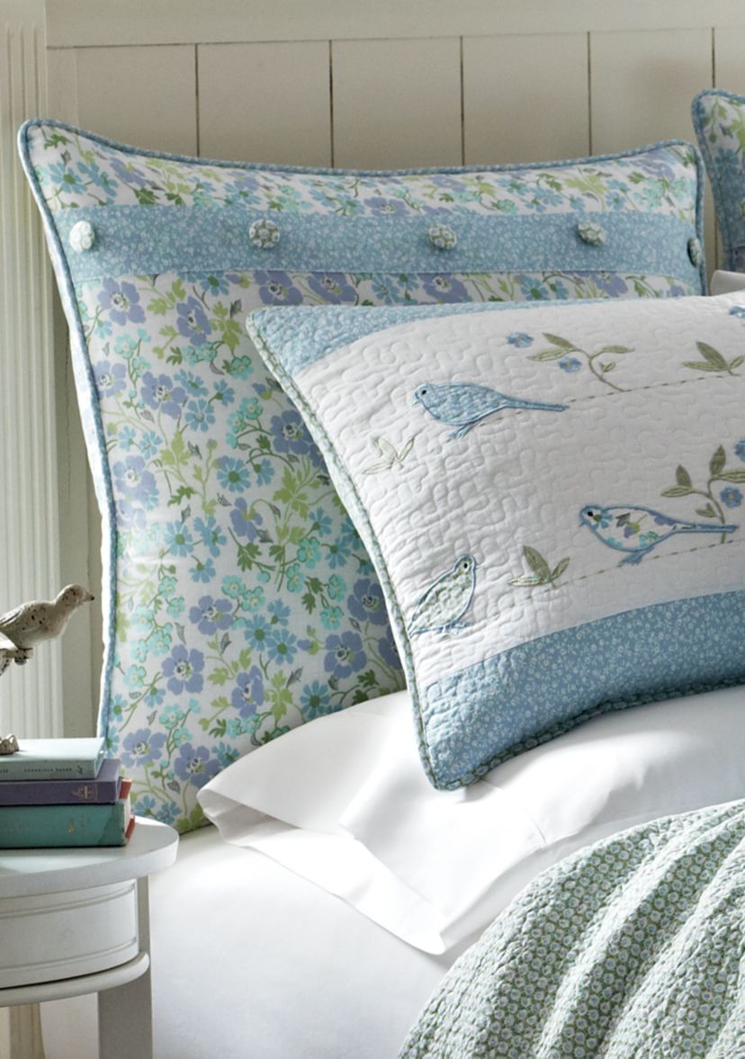 Birds & Branches Multi Blue Euro Shams 26-in. x 26-in.