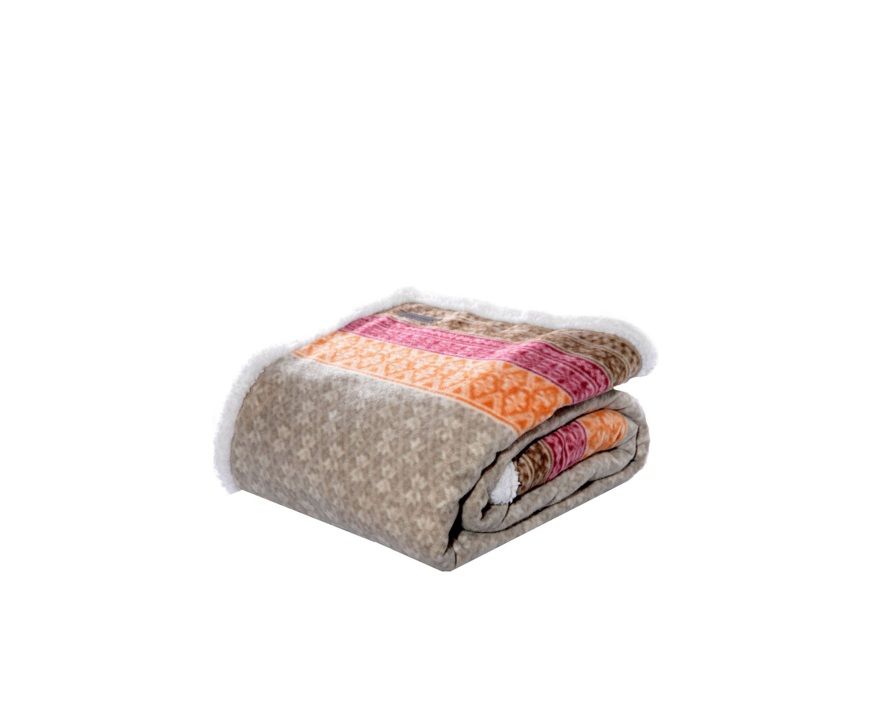 Fair Isle Khaki Throw