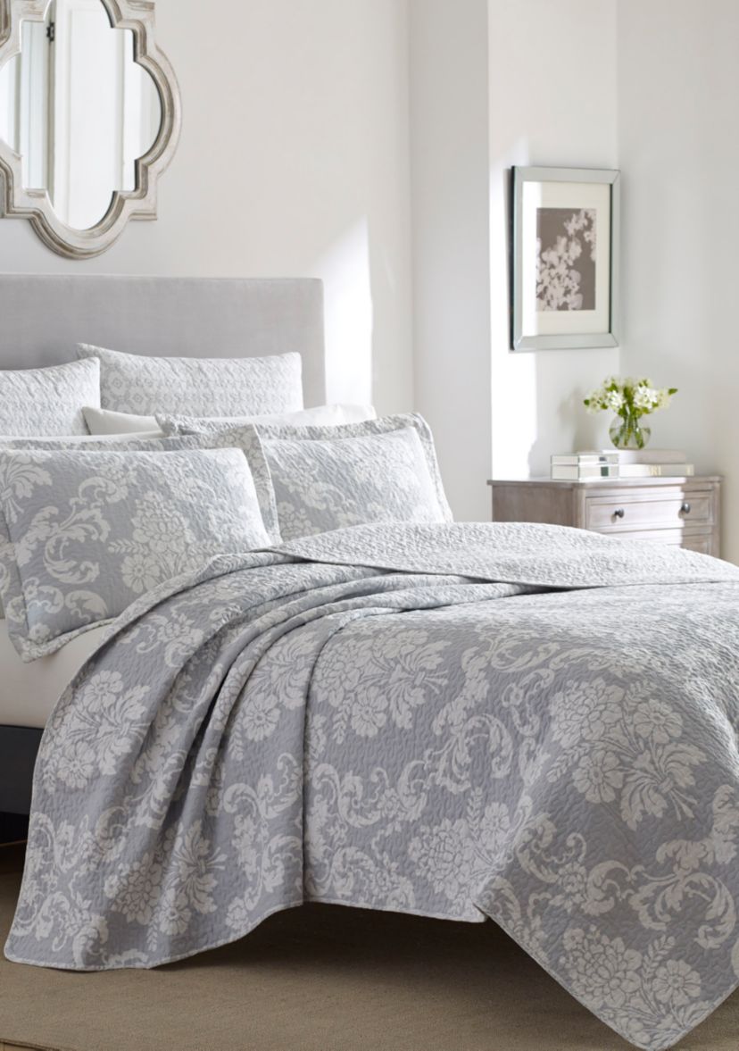 Twin Venetia Gray Quilt Set