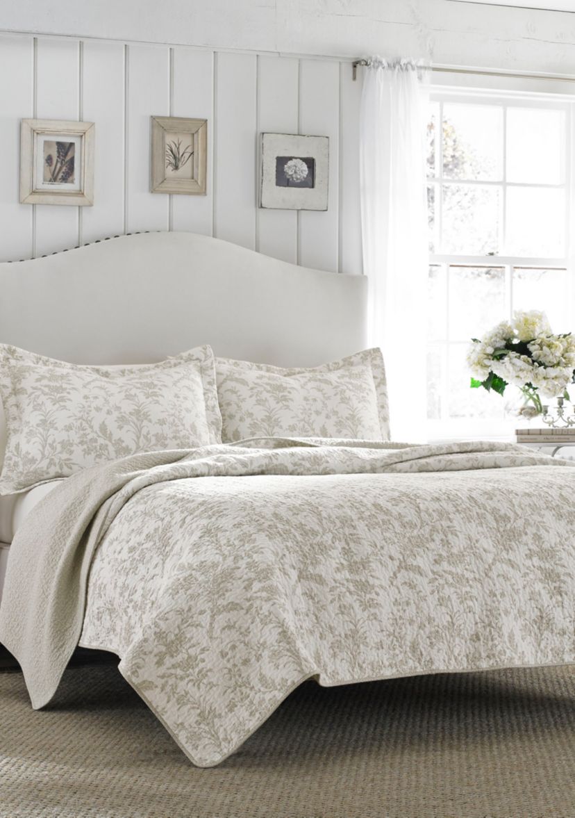 Twin Amberley Grey Quilt Set
